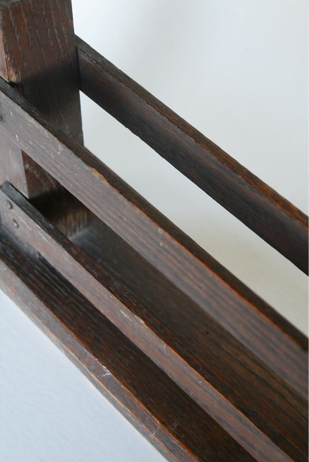 Antique Mission Style Walnut Book Stand, Antique Book Stand, Vintage Book Stand, Vintage Walnut Wood Stand, Vintage Primitive Decor, Primitive Book Decor