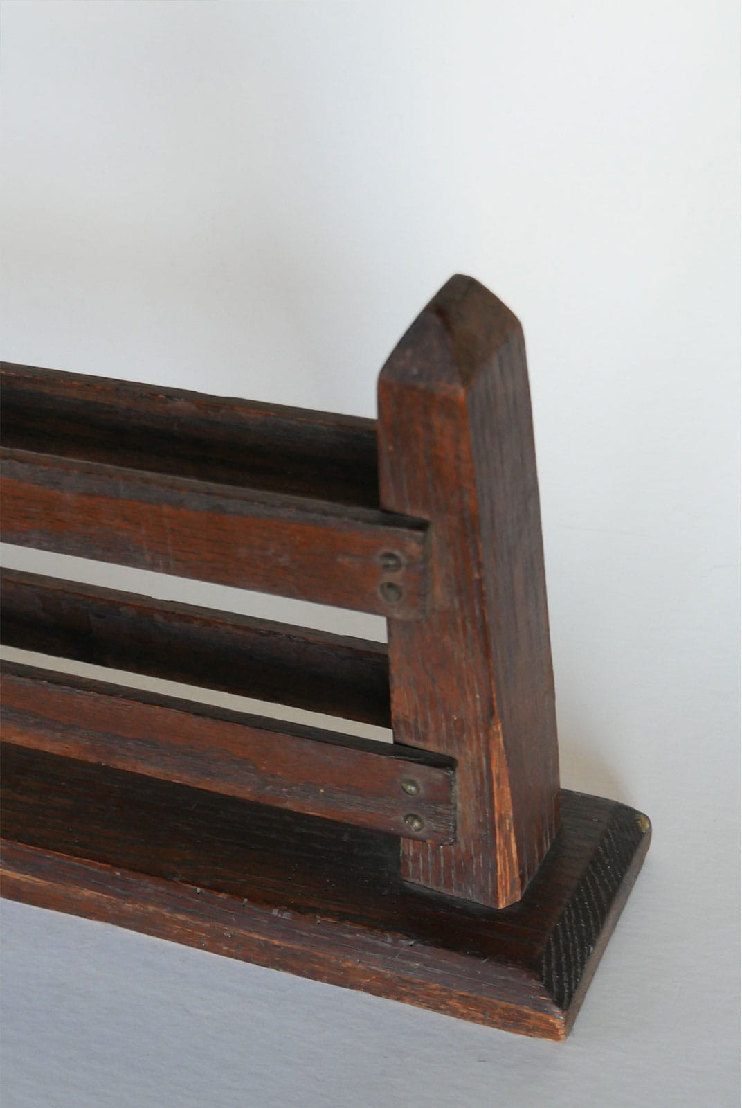 Antique Mission Style Walnut Book Stand, Antique Book Stand, Vintage Book Stand, Vintage Walnut Wood Stand, Vintage Primitive Decor, Primitive Book Decor