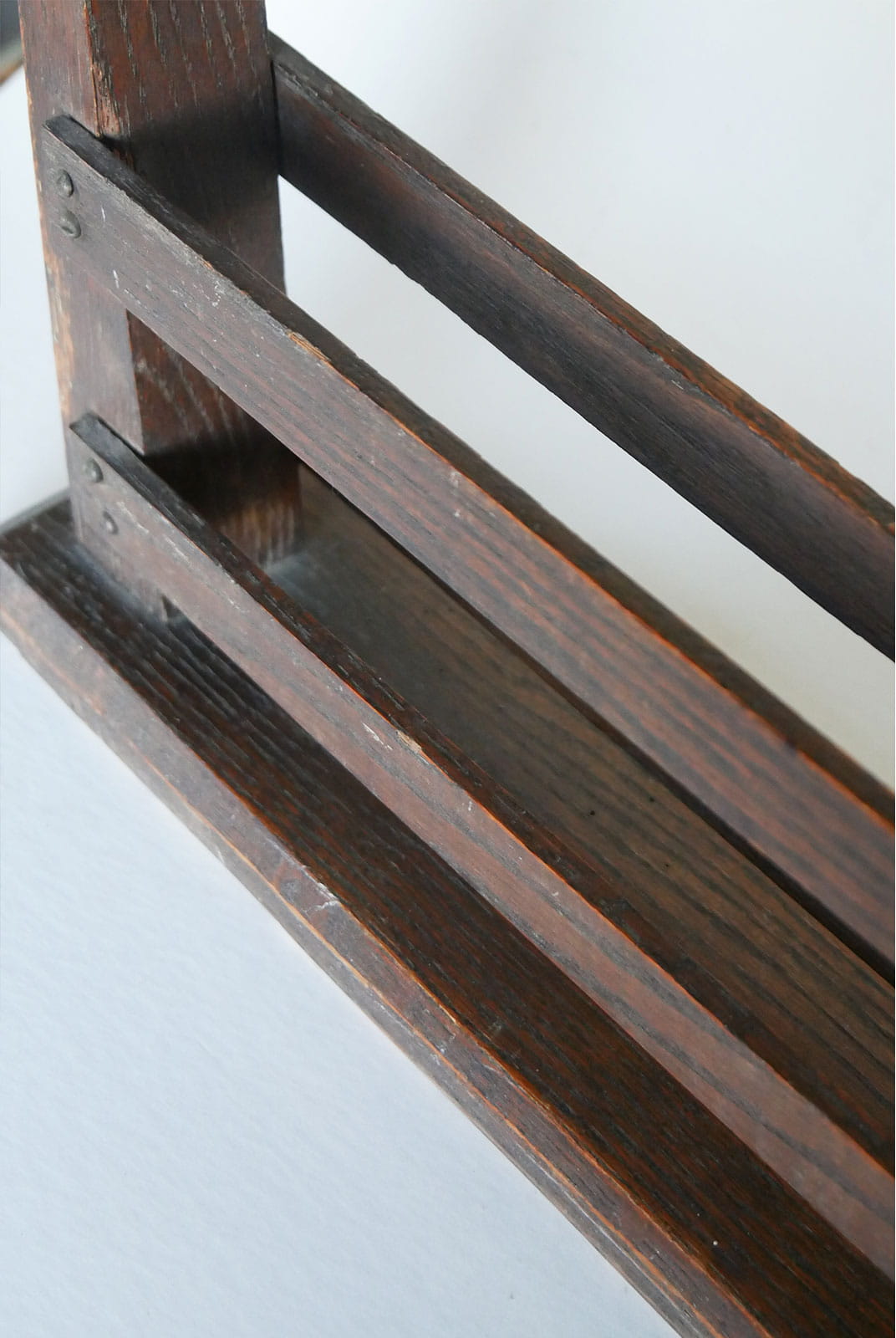 Antique Mission Style Walnut Book Stand, Antique Book Stand, Vintage Book Stand, Vintage Walnut Wood Stand, Vintage Primitive Decor, Primitive Book Decor