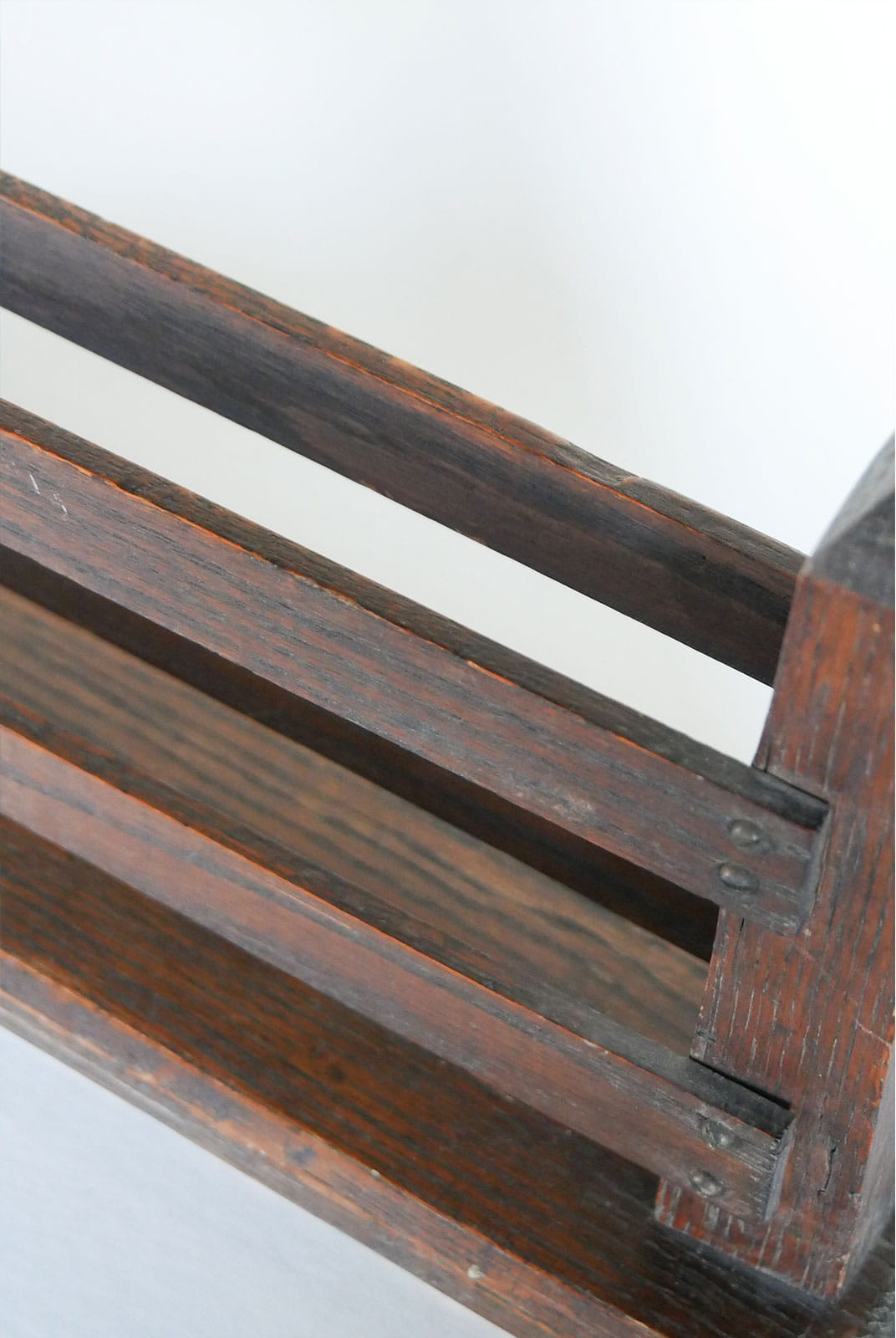 Antique Mission Style Walnut Book Stand, Antique Book Stand, Vintage Book Stand, Vintage Walnut Wood Stand, Vintage Primitive Decor, Primitive Book Decor