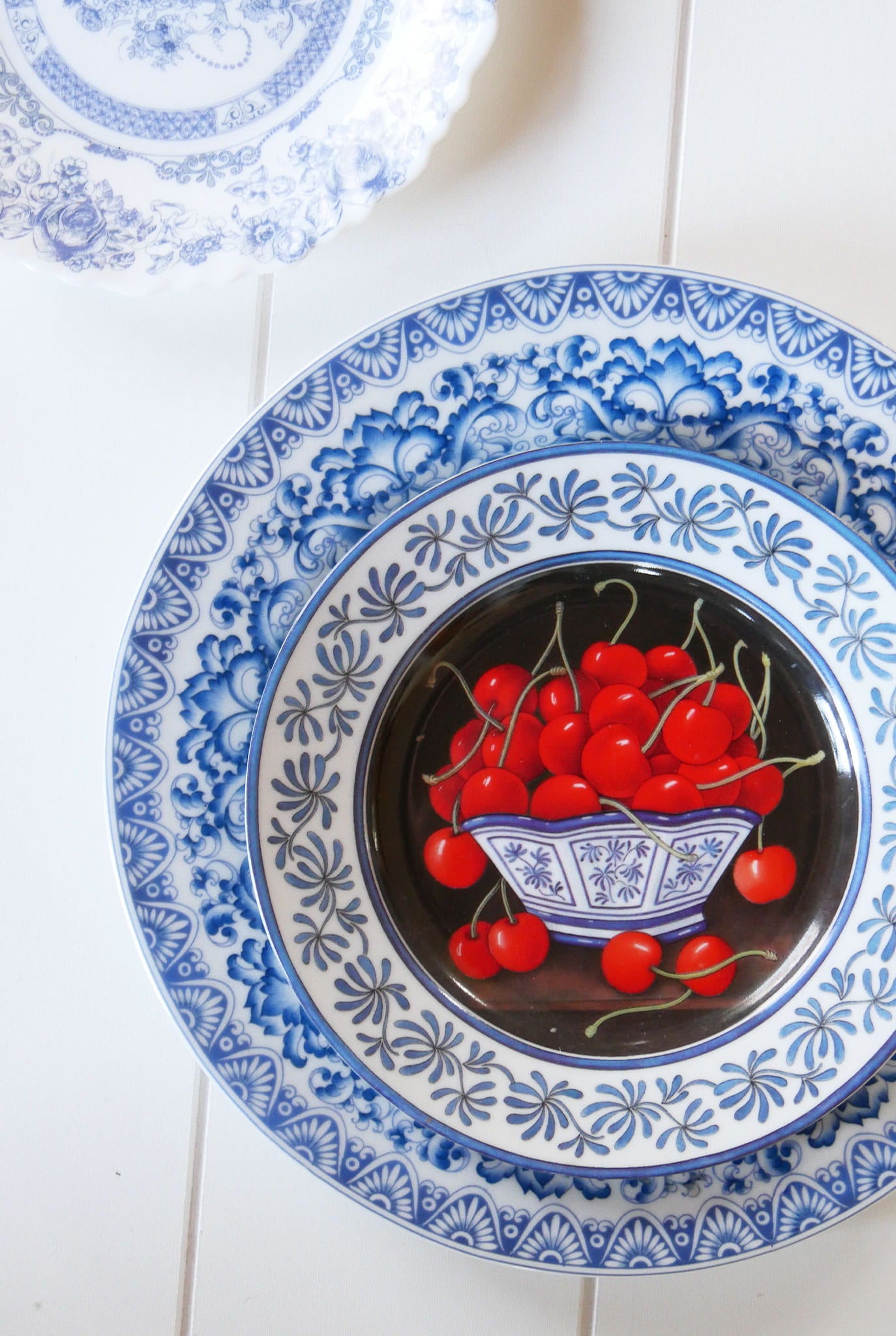 Vintage Blue and White Plate Gallery Wall Set, Blue and White Decorative Plate Wall, Vintage Plate Wall, Vintage Gallery Plate Wall