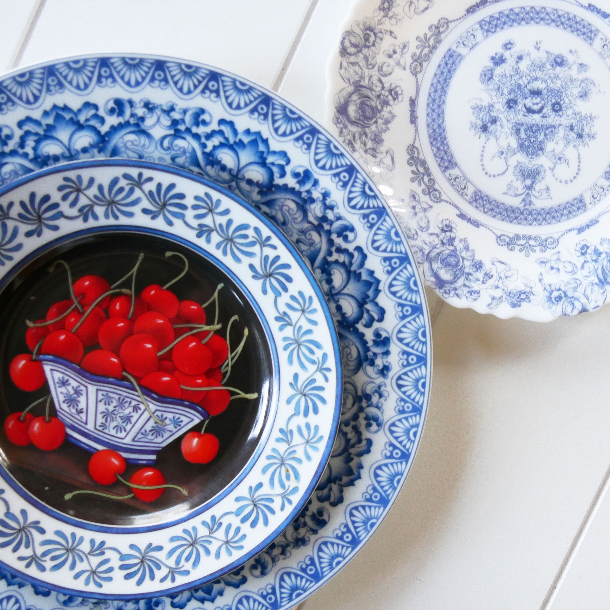 Vintage Blue and White Plate Gallery Wall Set, Blue and White Decorative Plate Wall, Vintage Plate Wall, Vintage Gallery Plate Wall