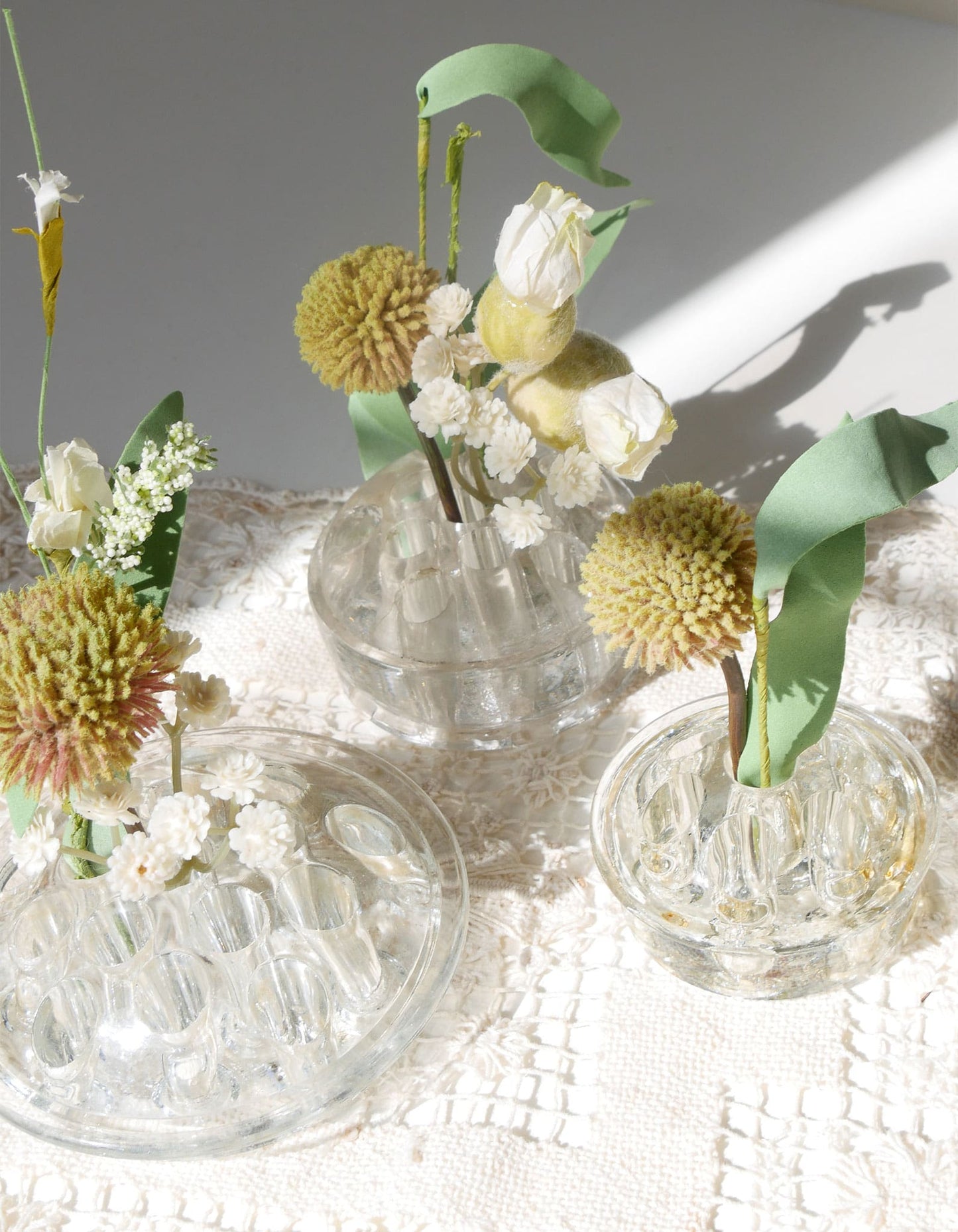 Vintage Glass Flower Frogs (3ct.), Vintage Flower Frogs