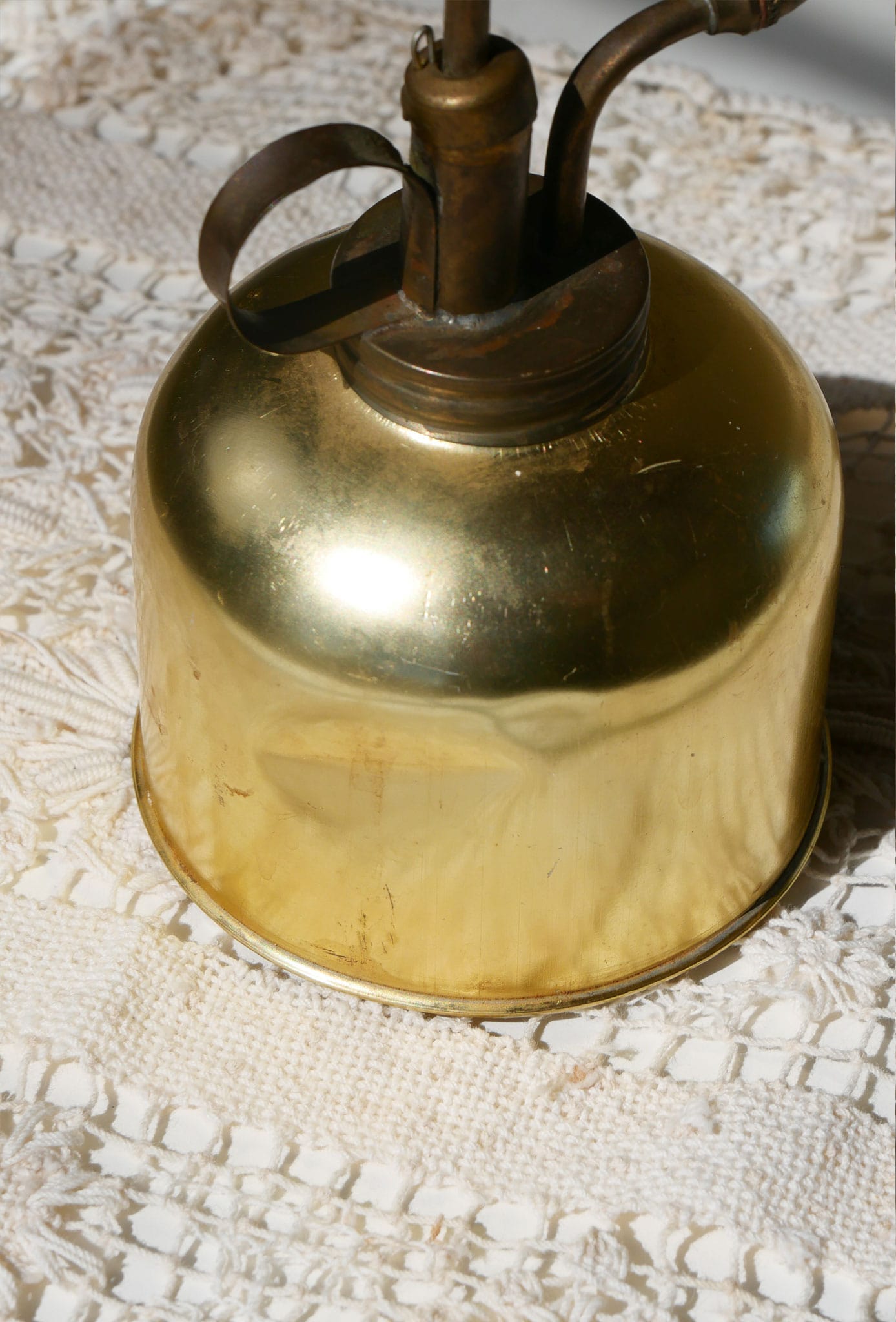 Vintage Gold Painted Metal Plant Mister, Vintage Plant Mister