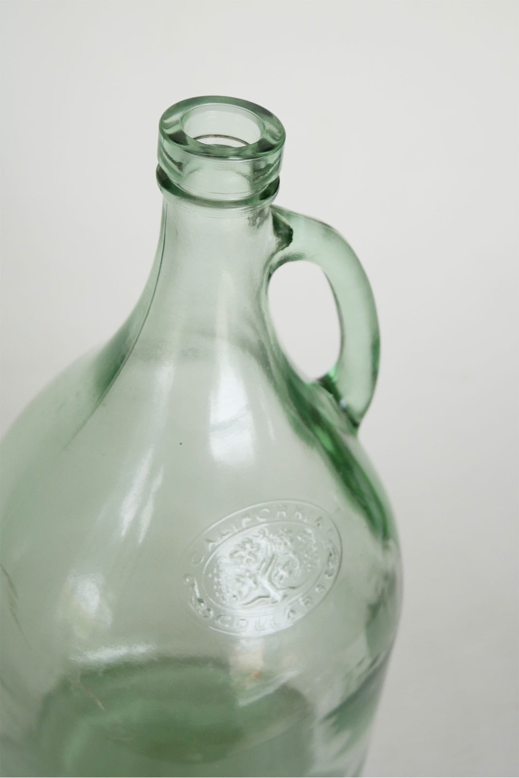 Green Glass Demijohn Vase, Vintage Vintage Vase, Vintage Green Glass Vase, Vintage Round Glass Vase, Nautical Green Glass Vase, Farmhouse Green Glass vase, COttagecore Green Glass Vase