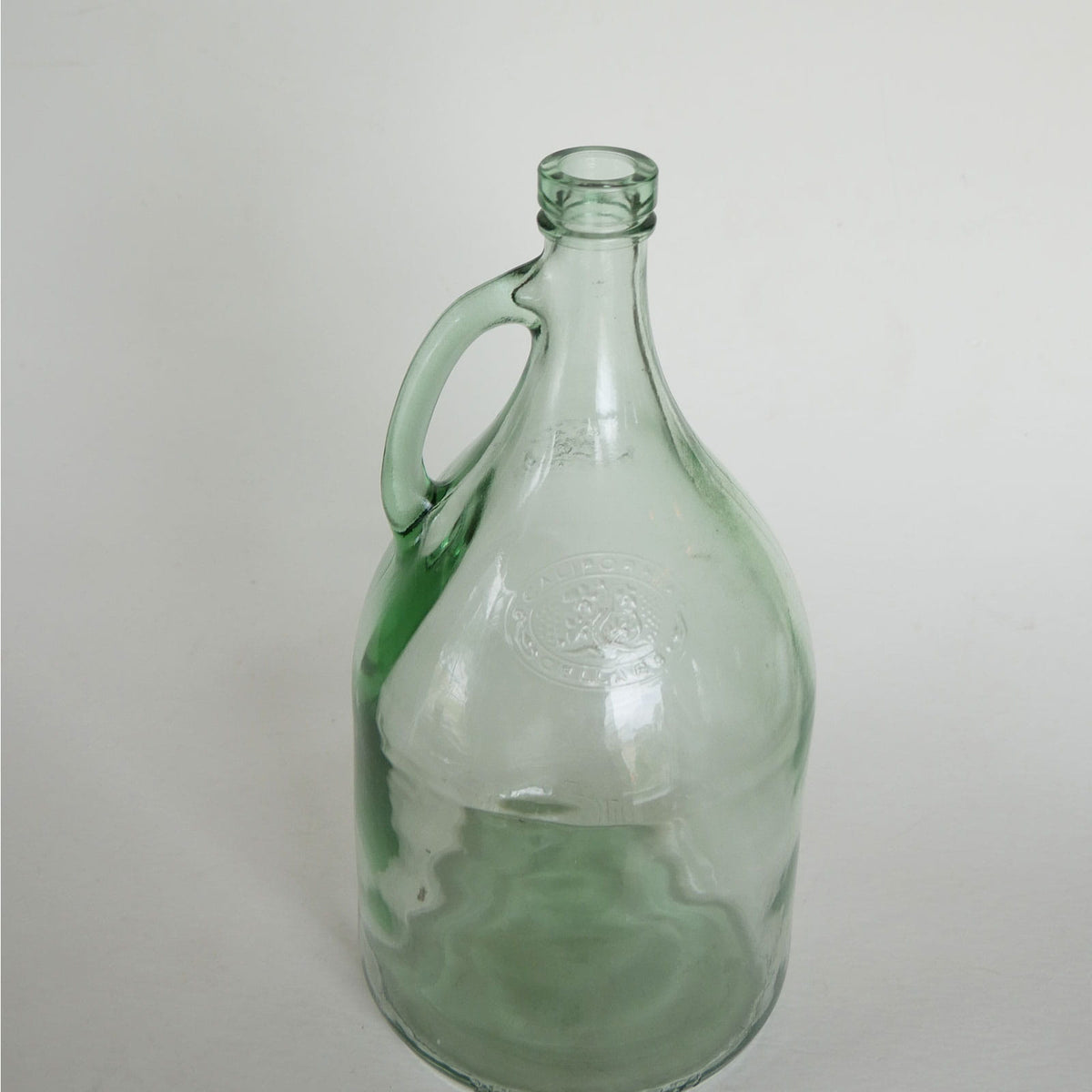 Green Glass Demijohn Vase, Vintage Vintage Vase, Vintage Green Glass Vase, Vintage Round Glass Vase, Nautical Green Glass Vase, Farmhouse Green Glass vase, COttagecore Green Glass Vase