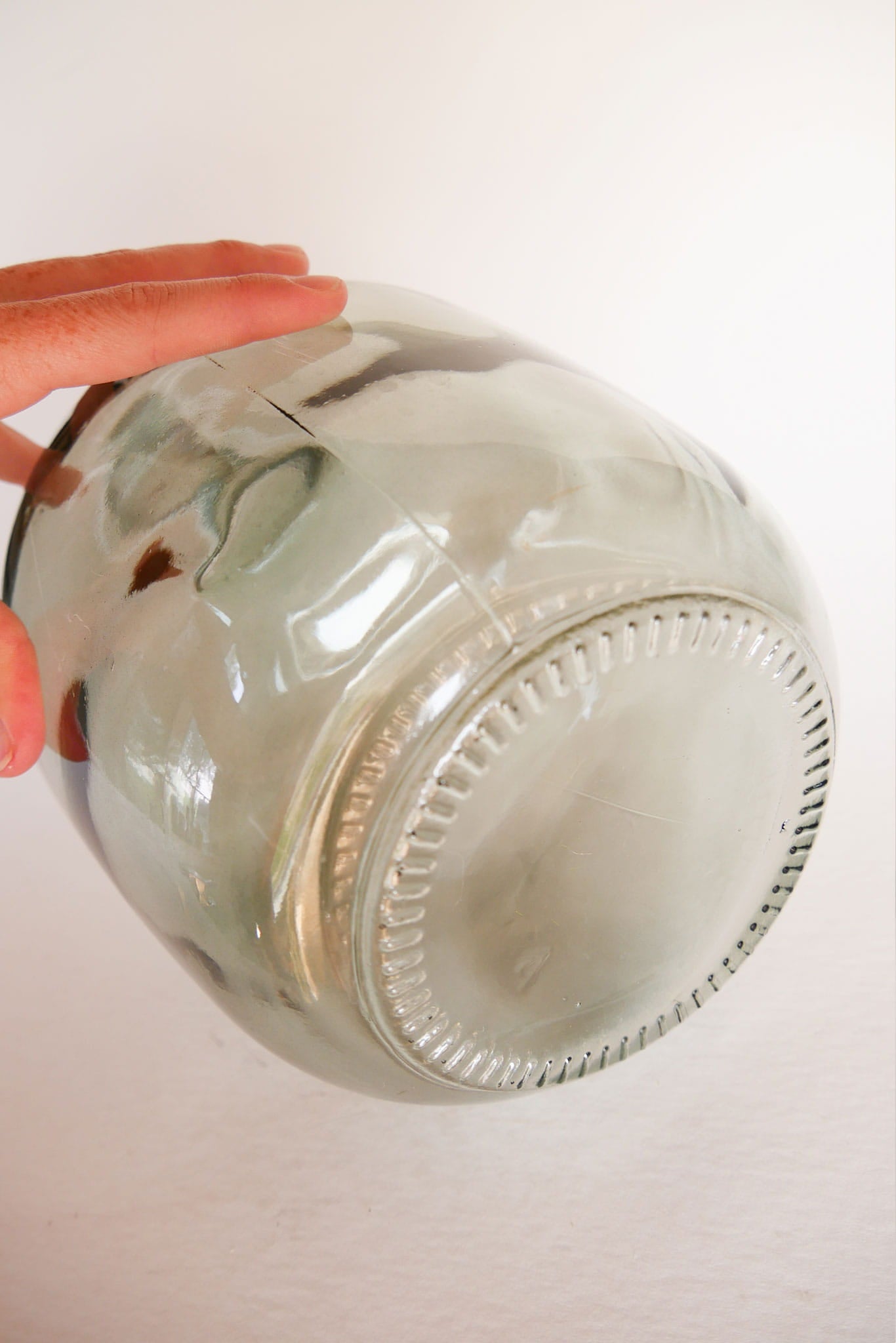 Green Glass Demijohn Vase, Vintage Vintage Vase, Vintage Green Glass Vase, Vintage Round Glass Vase, Nautical Green Glass Vase, Farmhouse Green Glass vase, COttagecore Green Glass Vase
