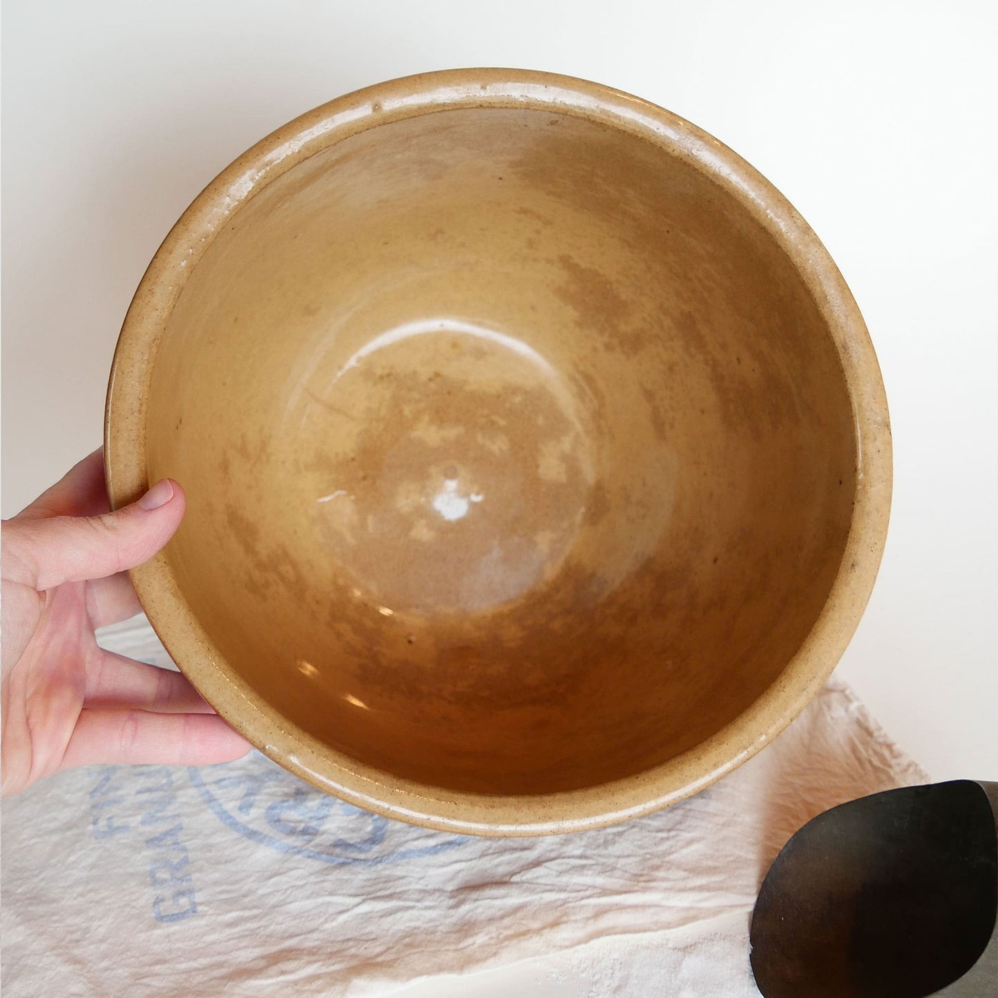 Klaham'rd Ovenware 1940's Watt Pottery Mixing Bowl Vintage Farmhouse Pottery Vintage Farmhouse Stoneware Vintage Primitive Pottery Vintage Farmhouse Bowls