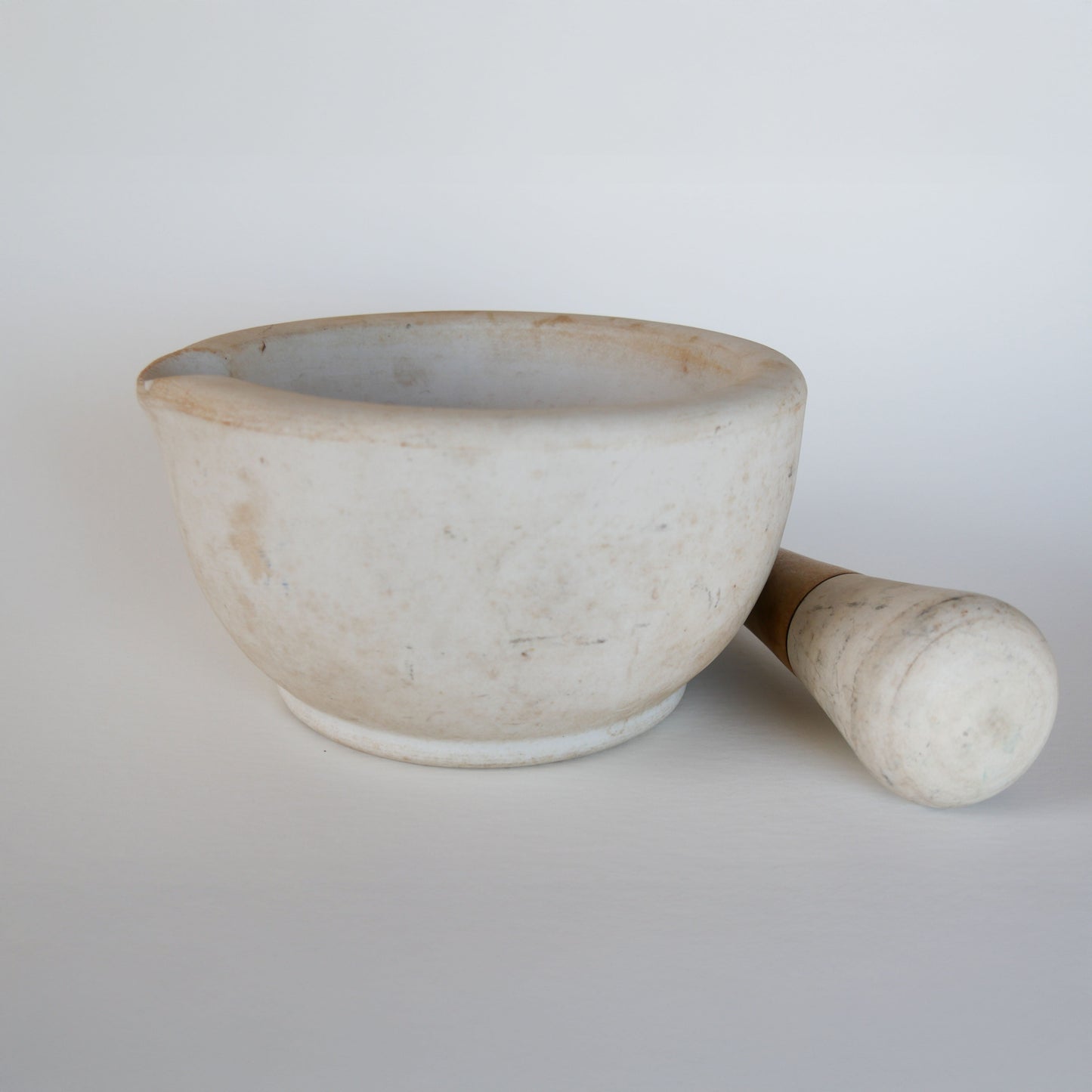 Large Antique T.P. Co. Apothecary Mortar and Pestle, Primitive Kitchen Decor, Antique Mortar and Pestle, Antique Stoneware Mortar and Pestle, Vintage Mortar and Pestle Vintage Kitchen DEcor