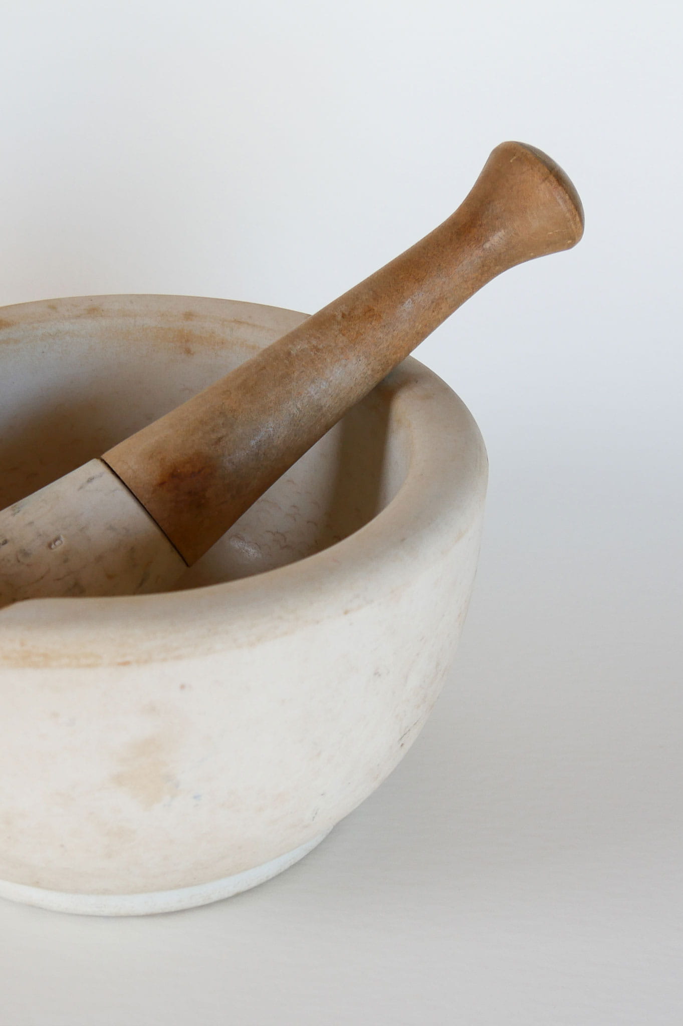 Large Antique T.P. Co. Apothecary Mortar and Pestle, Primitive Kitchen Decor, Antique Mortar and Pestle, Antique Stoneware Mortar and Pestle, Vintage Mortar and Pestle Vintage Kitchen DEcor