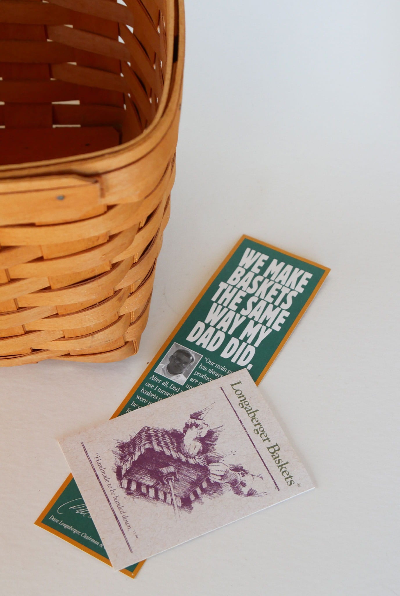 Longaberger Large Spring Basket, Vintage Longaberger Basket, Vintage Longaberger Market Basket, Vintage Wicker Basket Decor, Vintage Wicker Decor