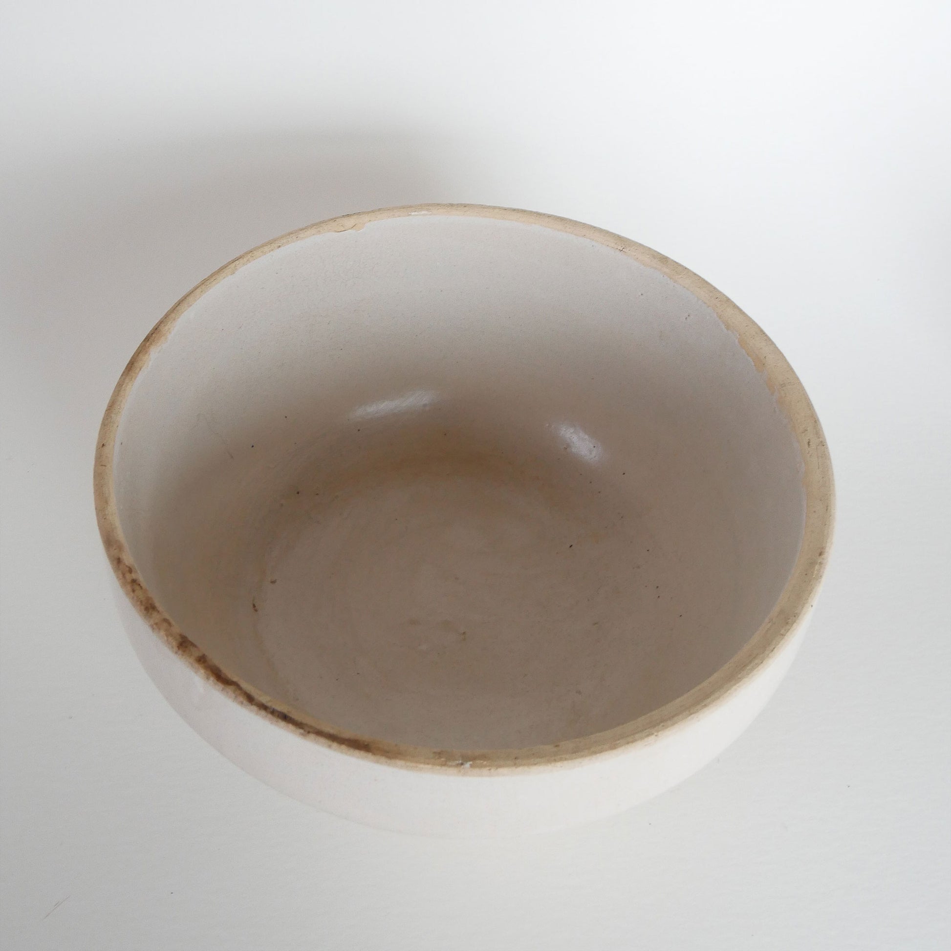 Vintage Crock Bowl, Stoneware Bowl, Salt Glazed Crock Bowl, Vintage Stoneware Bread Bowl, Vintage Kitchen Decor, Primitive Stoneware