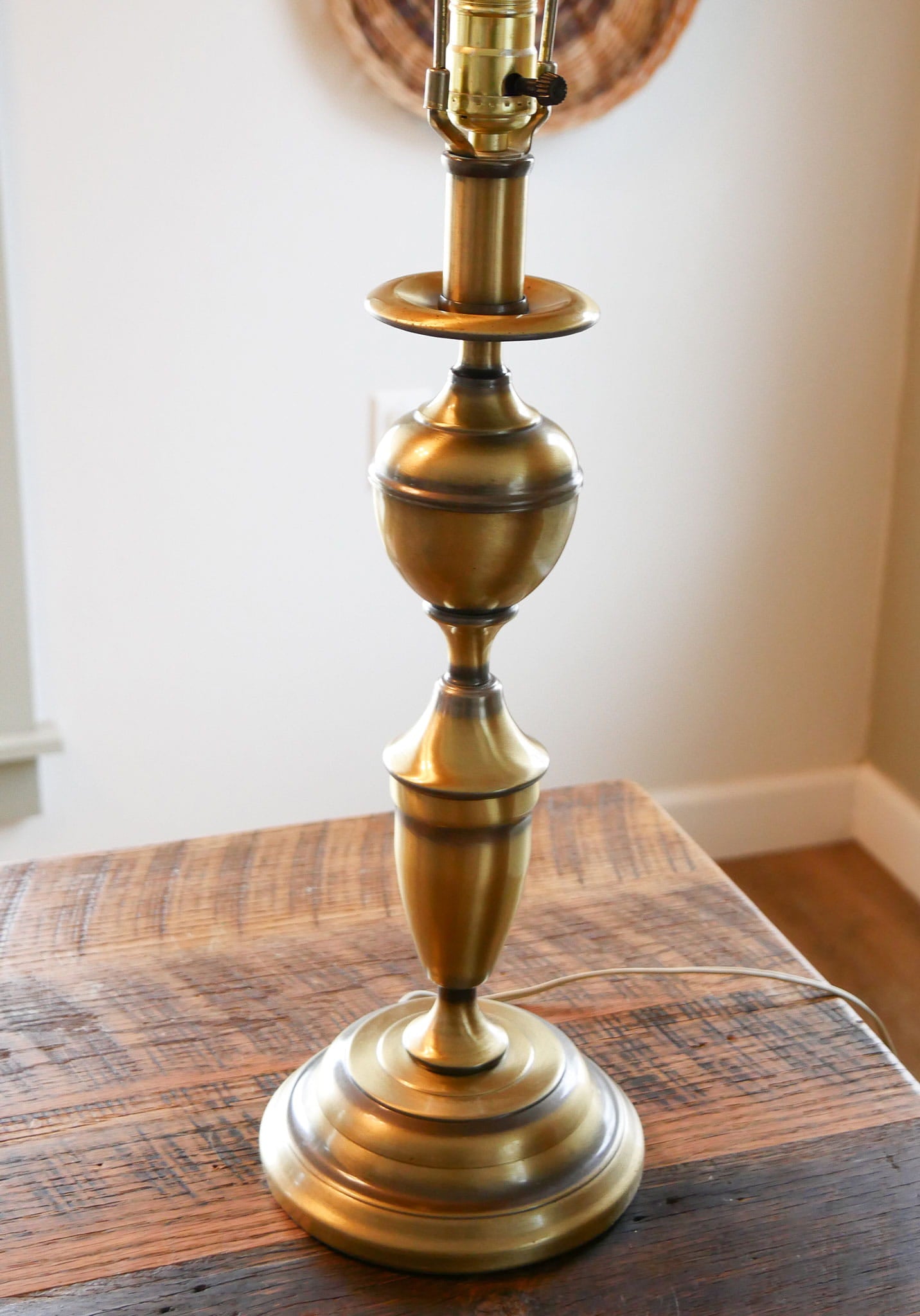 29in Vintage Brass Table Lamp, Vintage Brass Lamp, Vintage Lamp, Vintage Brass Decor, Vintage Home Decor