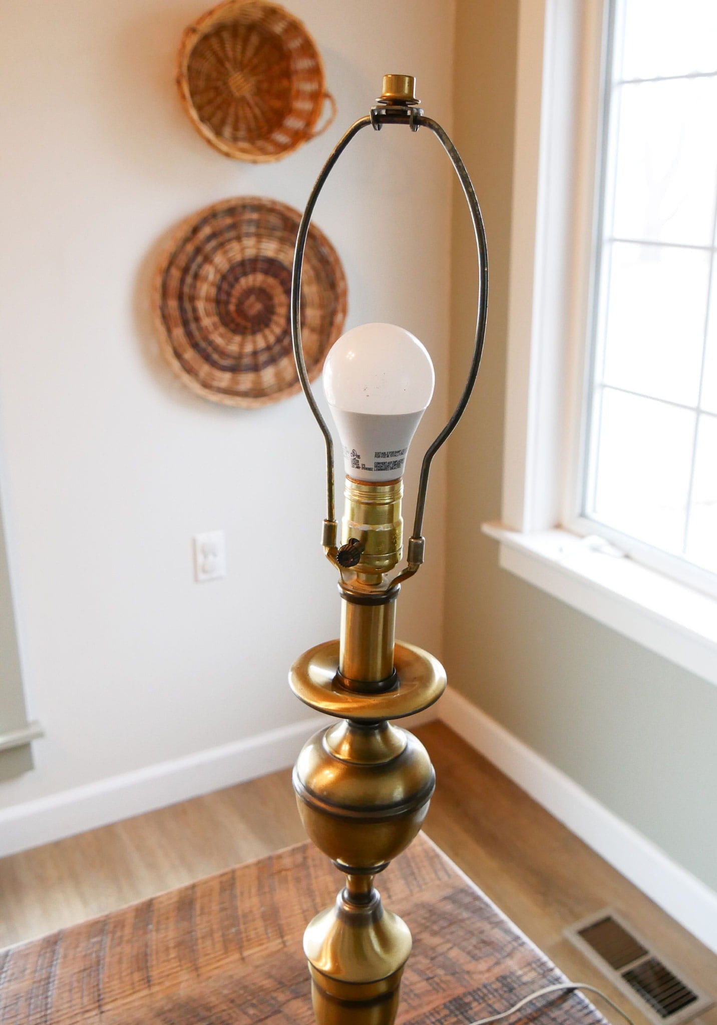 29in Vintage Brass Table Lamp, Vintage Brass Lamp, Vintage Lamp, Vintage Brass Decor, Vintage Home Decor