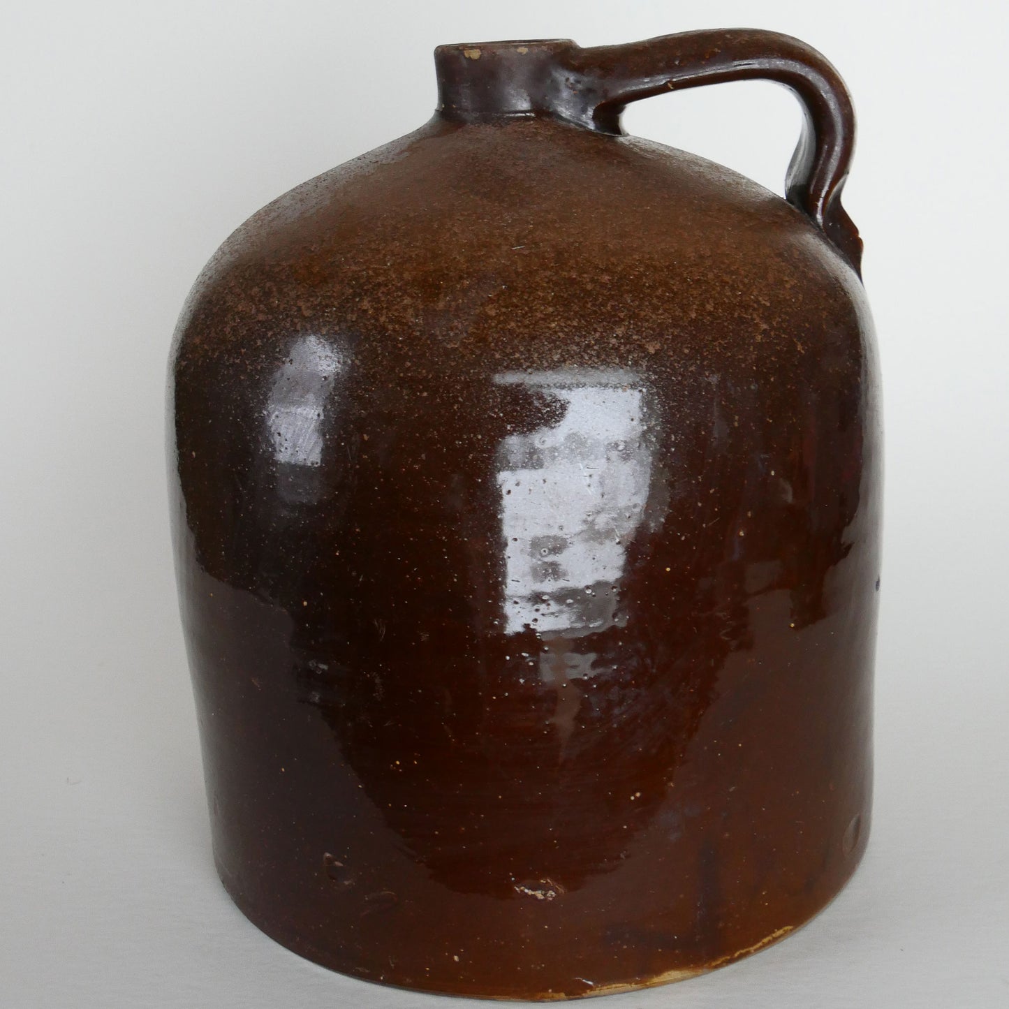 Vintage Brown Stoneware Jug, Vintage Salt Glazed Brown Crock, Vintage Stoneware Decor, Vintage Kitchen, Primitive Kitchen