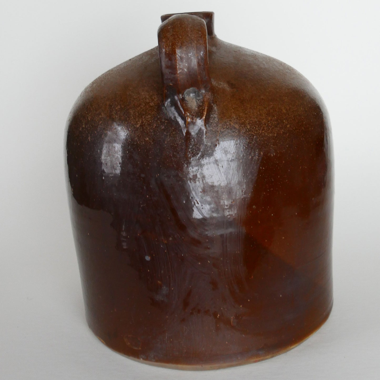 Vintage Brown Stoneware Jug, Vintage Salt Glazed Brown Crock, Vintage Stoneware Decor, Vintage Kitchen, Primitive Kitchen