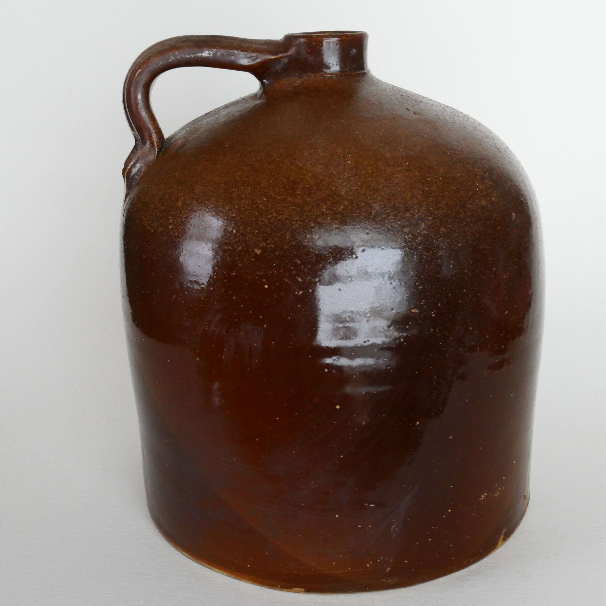 Vintage Brown Stoneware Jug, Vintage Salt Glazed Brown Crock, Vintage Stoneware Decor, Vintage Kitchen, Primitive Kitchen