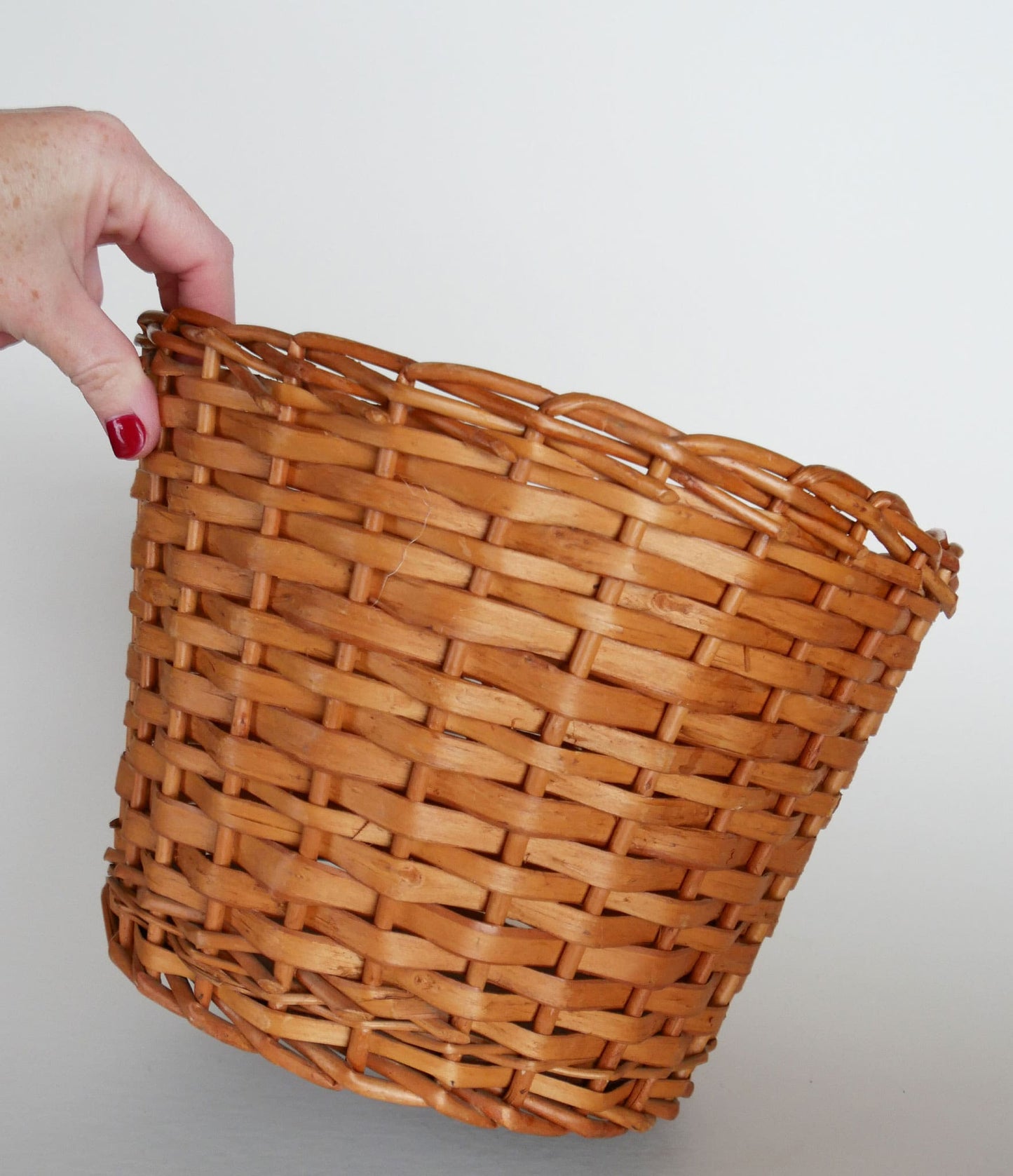 Vintage Wicker Plant Holder, Vintage Wicker Tree Stand, Vintage Wicker Basket, Basket Planter