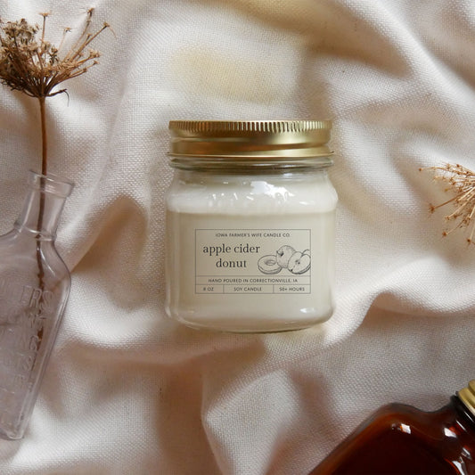 Apple Cider Donut Candle, Mason Jar