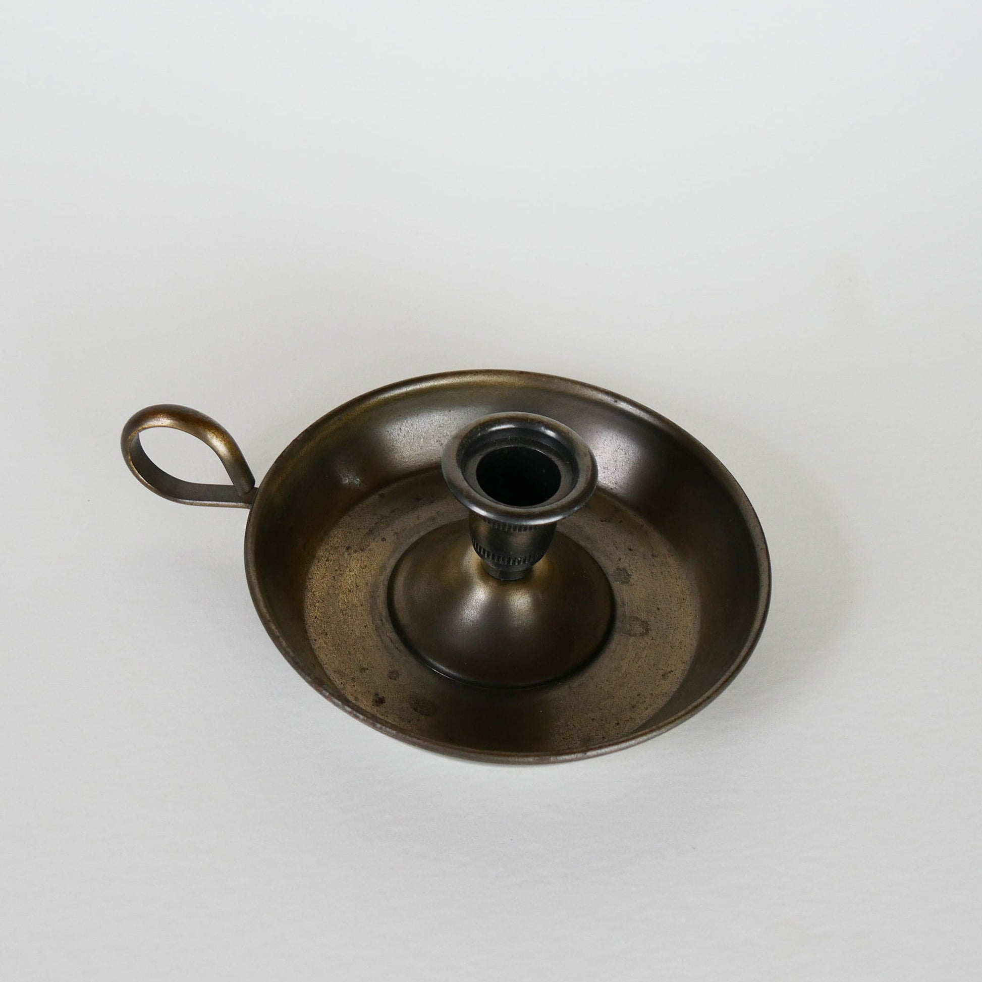 Dark Metal Chamber Candlestick Holder, Bronze Chamber Candlestick Holder, Vintage Chamber Candlestick Holder, Primitive Candlestick Holder, Vintage Home Decor