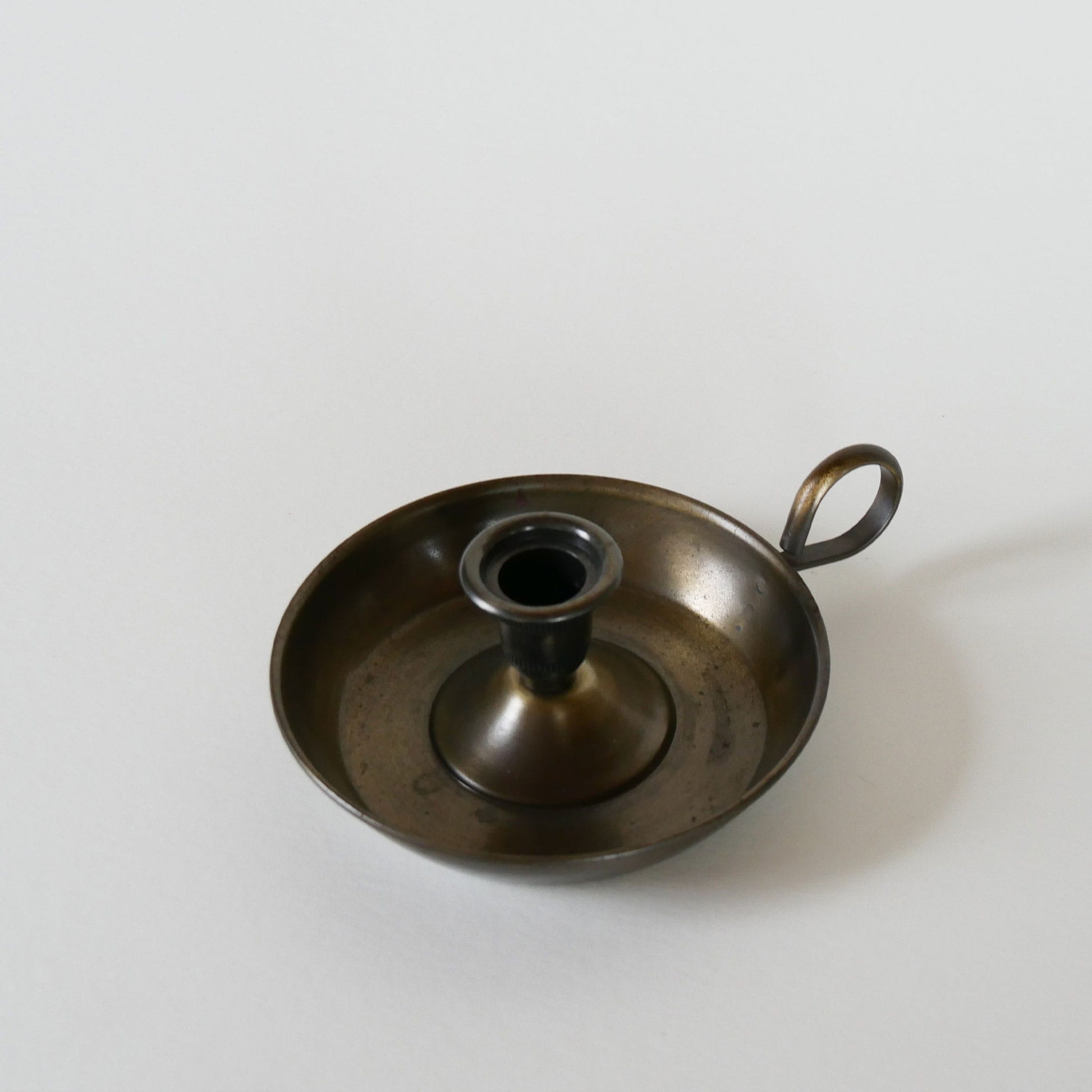 Dark Metal Chamber Candlestick Holder, Bronze Chamber Candlestick Holder, Vintage Chamber Candlestick Holder, Primitive Candlestick Holder, Vintage Home Decor