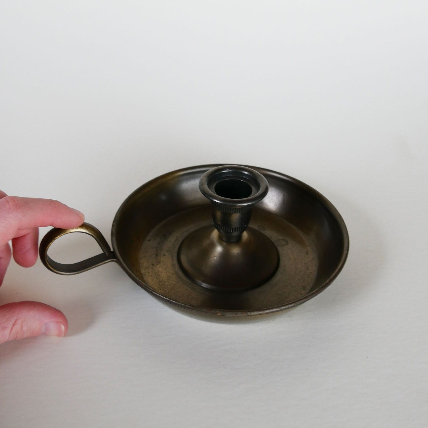 Dark Metal Chamber Candlestick Holder, Bronze Chamber Candlestick Holder, Vintage Chamber Candlestick Holder, Primitive Candlestick Holder, Vintage Home Decor