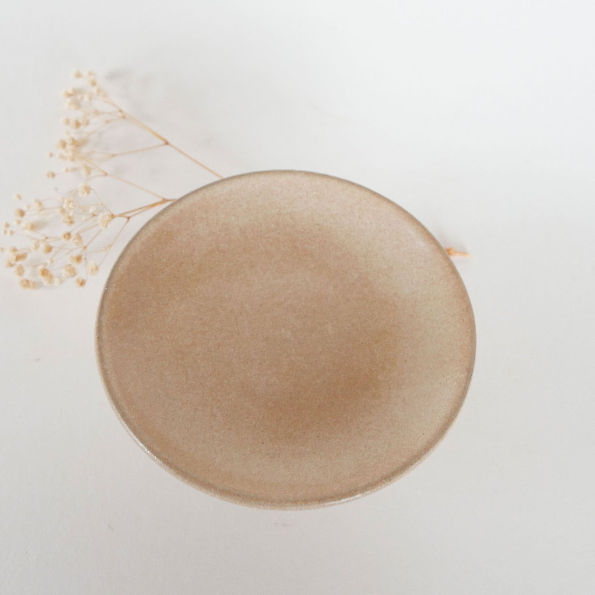 Mini Taupe Pottery Pedestal Stand, Mini Pottery Pedestal, Mini Tan Pottery Stand, Mini Cupcake Stand, Pottery Stand