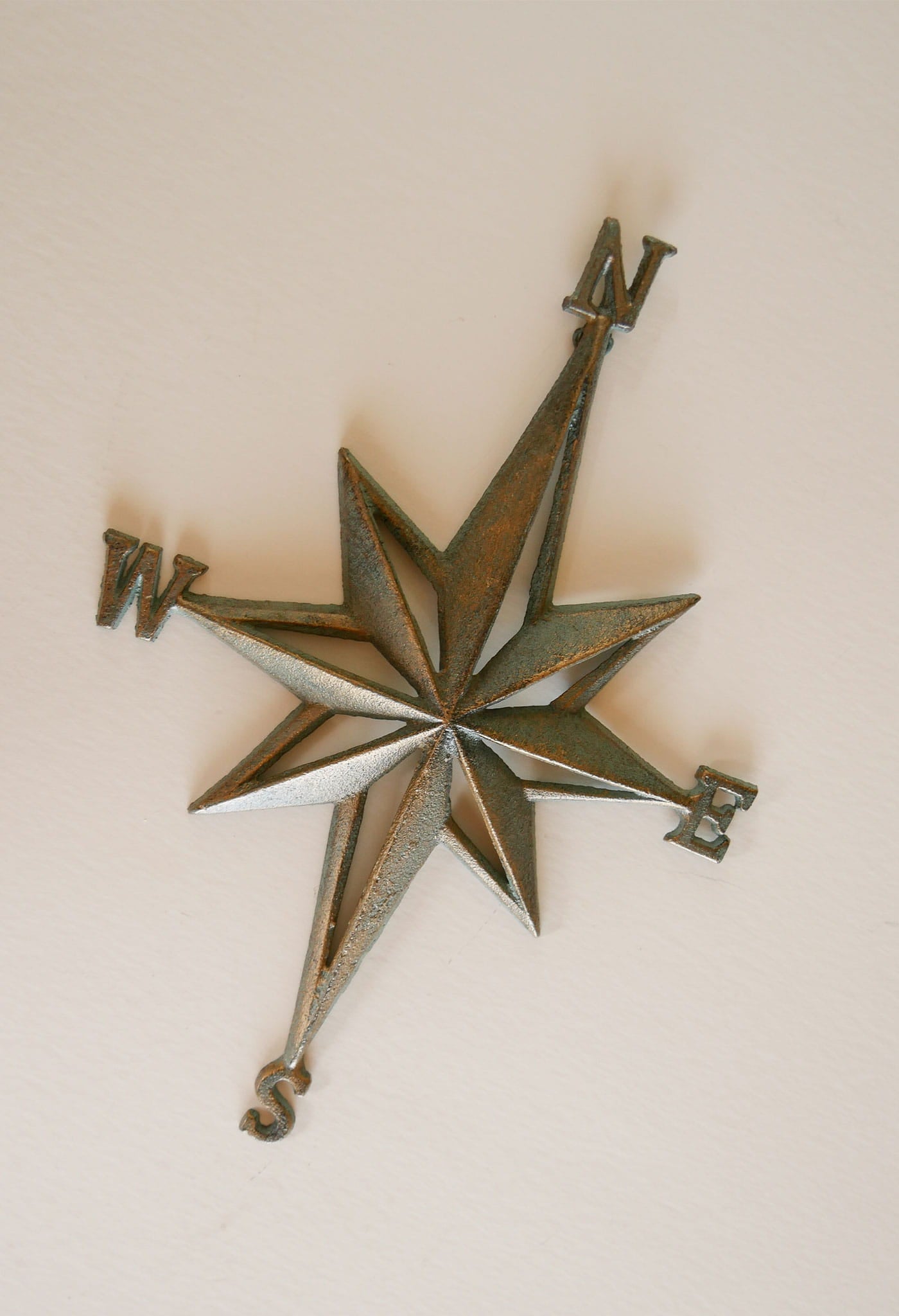 Nautical Star Compass Wall Decor, Nautical Compass Decor, Gold and Teal Compass Decor, Gold and Teal Nautical Compass Wall Decor, Nautical Wall Decor, Coastal Wall Decor