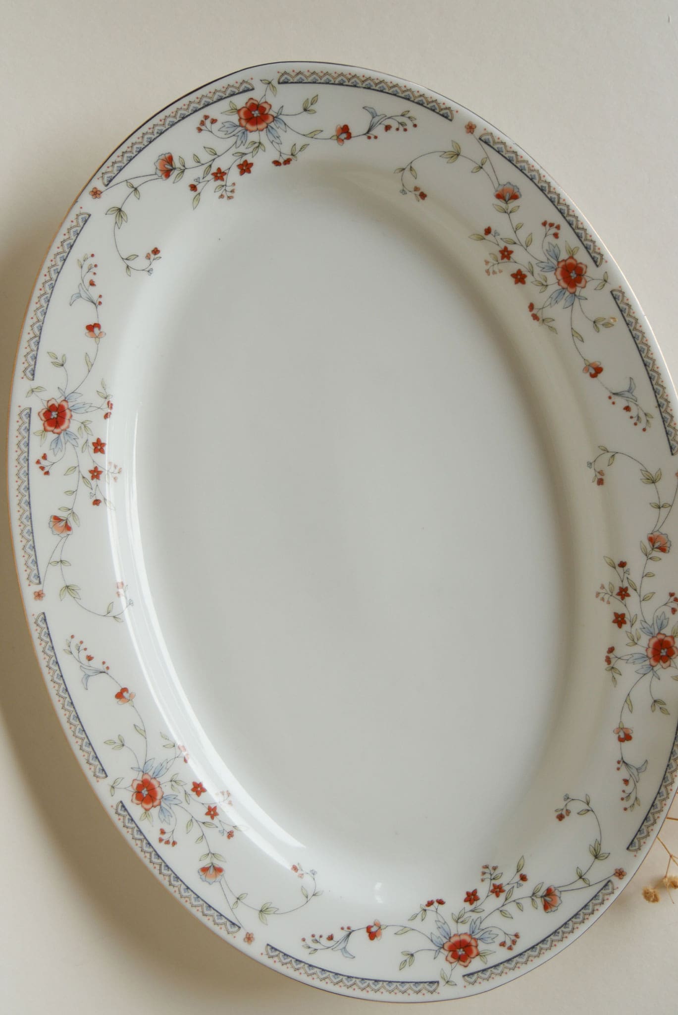 Northridge Floral Pattern Serving Platter Vintage Floral Serving Platter Vintage Farmhouse DEcor