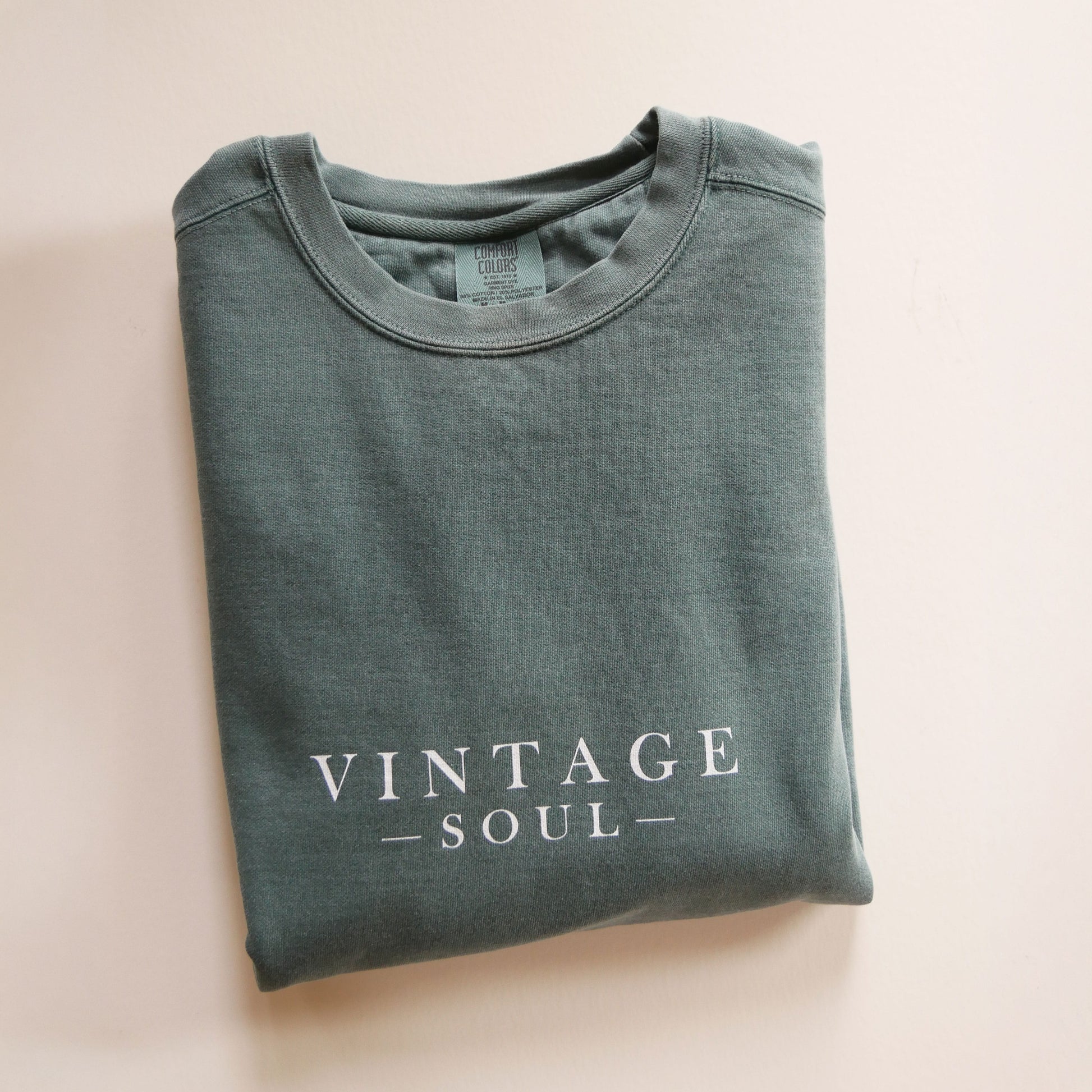 Vintage Soul Sweatshirt, Vintage Soul Ivory Tee, Vintage Soul Saying Shirt, Vintage Saying shirt, Vintage Soul Green Tee, Vintage Soul Green Sweatshirt, Vintage Saying Relaxed Fit Tee, Vintage Saying Relxed Fit Shirt, Vintage Saying Relxed Fit Tshirt, Comfort Colors Vintage Tee