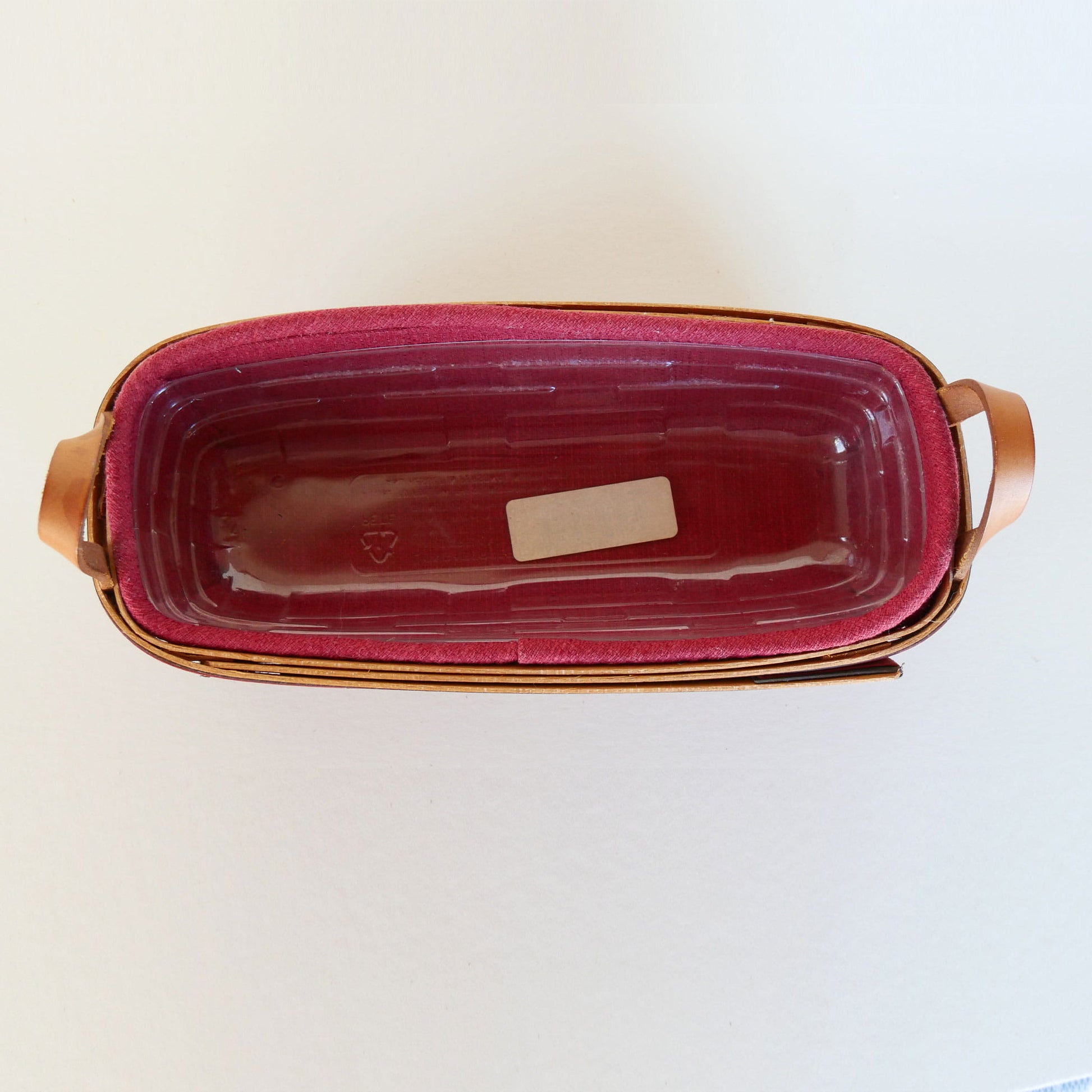 Longaberger Crisco American Baking Celebration Basket with Liner, Vintage Oval Longaberger Basket with liner, Vintage Longaberger with Maroon Liner, Vintage Longaberger Striped Oval Basket