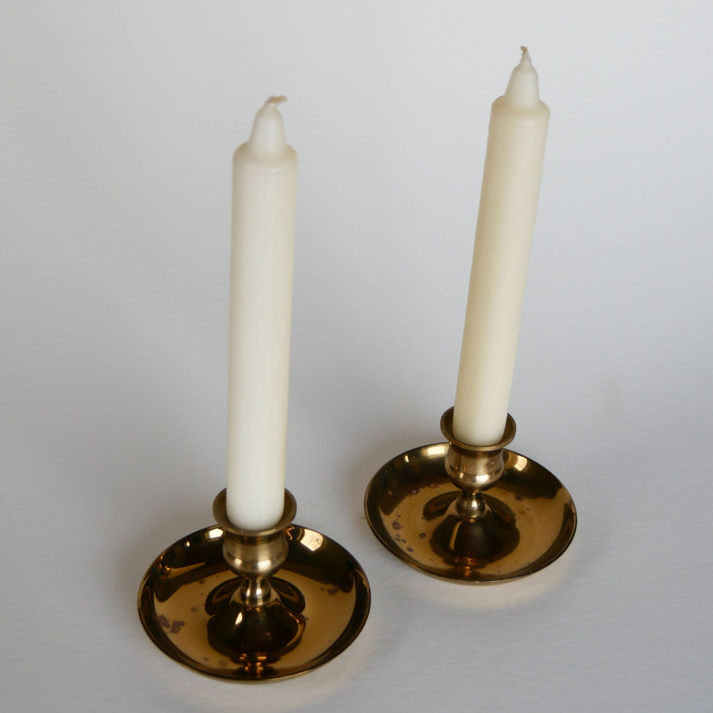 Pair of Brass Candlestick Holders, Brass Candlesticks, Brass Candleholders, Vintage Brass Decor, Vintage Brass, Vintage Home Decor