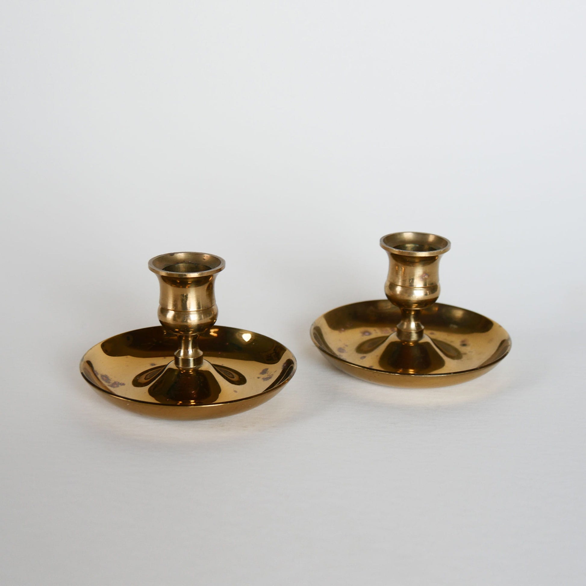 Pair of Brass Candlestick Holders, Brass Candlesticks, Brass Candleholders, Vintage Brass Decor, Vintage Brass, Vintage Home Decor