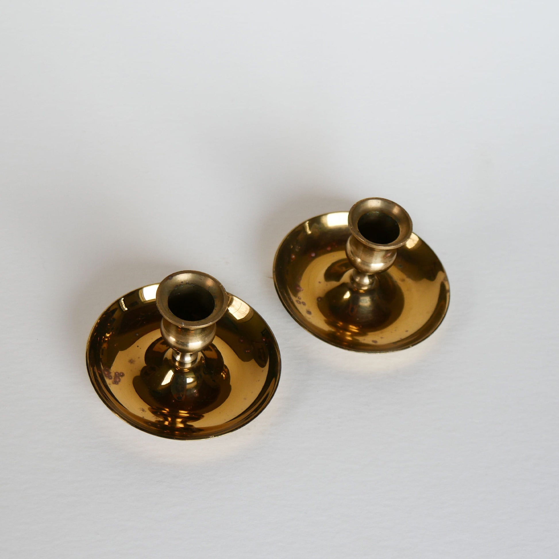 Pair of Brass Candlestick Holders, Brass Candlesticks, Brass Candleholders, Vintage Brass Decor, Vintage Brass, Vintage Home Decor