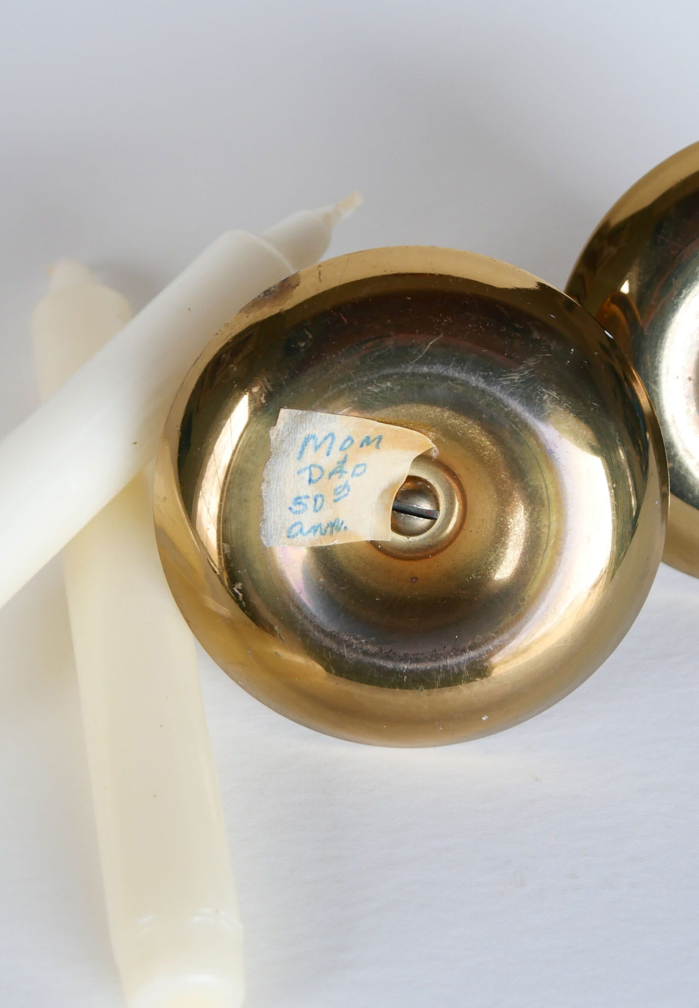 Pair of Brass Candlestick Holders, Brass Candlesticks, Brass Candleholders, Vintage Brass Decor, Vintage Brass, Vintage Home Decor