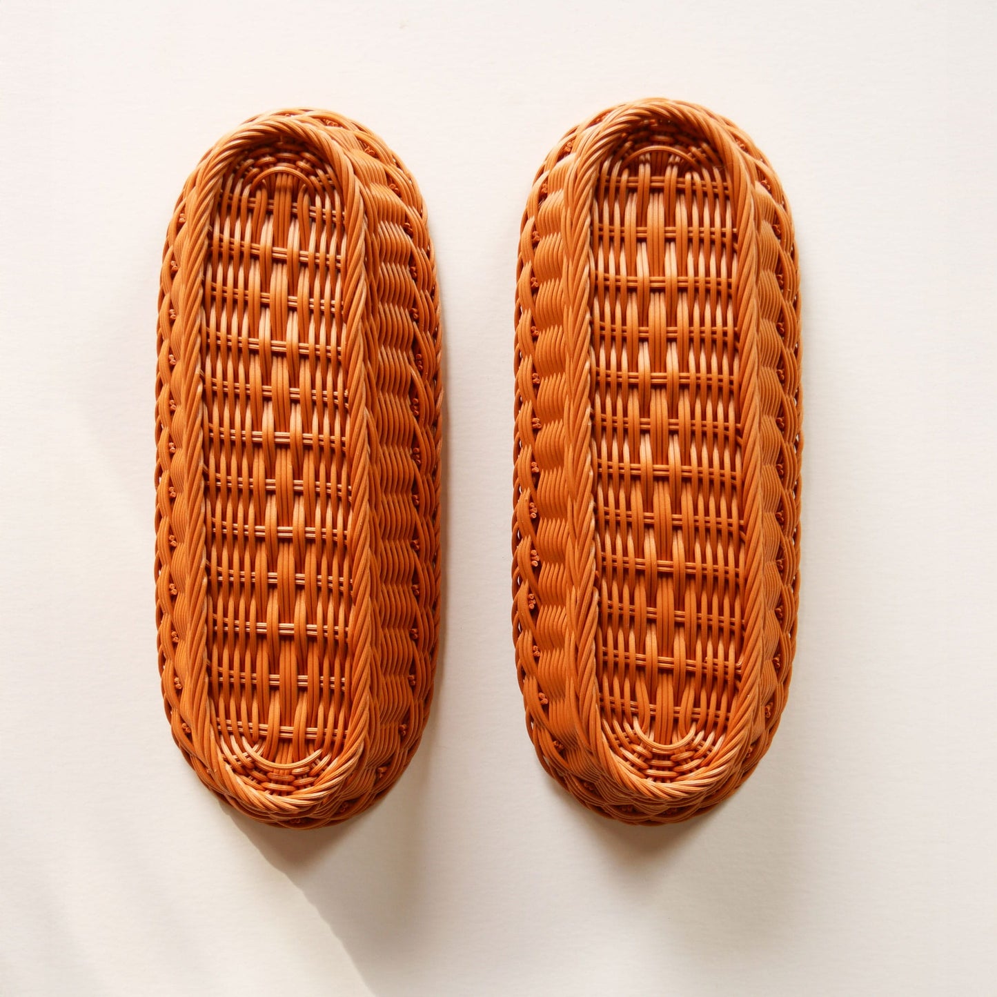 Pair Rattan Wicker Oval Baskets Wall Decor, Vintage Basket Wall, Vintage Basket Gallery Wall, Vintage Oval Rattan Baskets, Vintage Rattan Basket Wall, Vintage Basket Decor, Vintage Home Decor