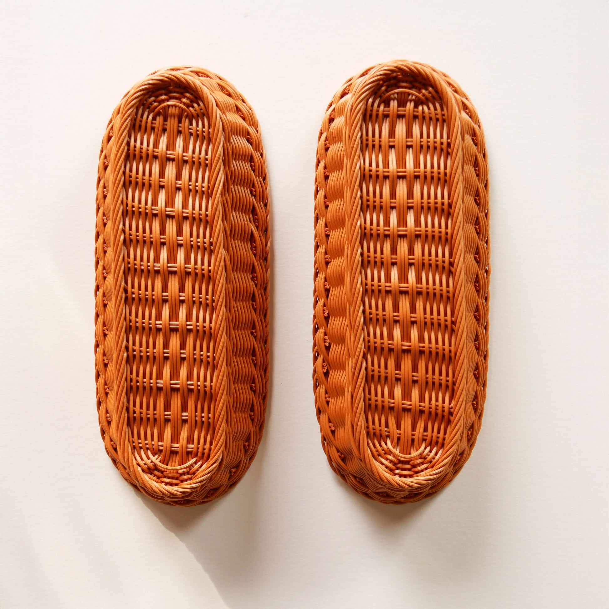 Pair Rattan Wicker Oval Baskets Wall Decor, Vintage Basket Wall, Vintage Basket Gallery Wall, Vintage Oval Rattan Baskets, Vintage Rattan Basket Wall, Vintage Basket Decor, Vintage Home Decor