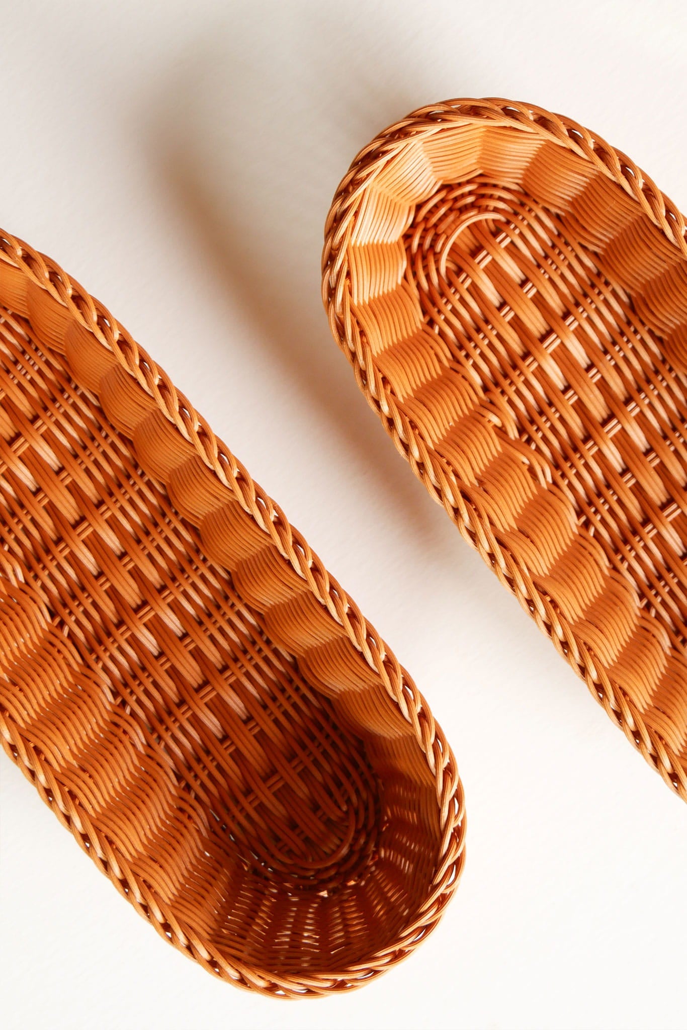 Pair Rattan Wicker Oval Baskets Wall Decor, Vintage Basket Wall, Vintage Basket Gallery Wall, Vintage Oval Rattan Baskets, Vintage Rattan Basket Wall, Vintage Basket Decor, Vintage Home Decor