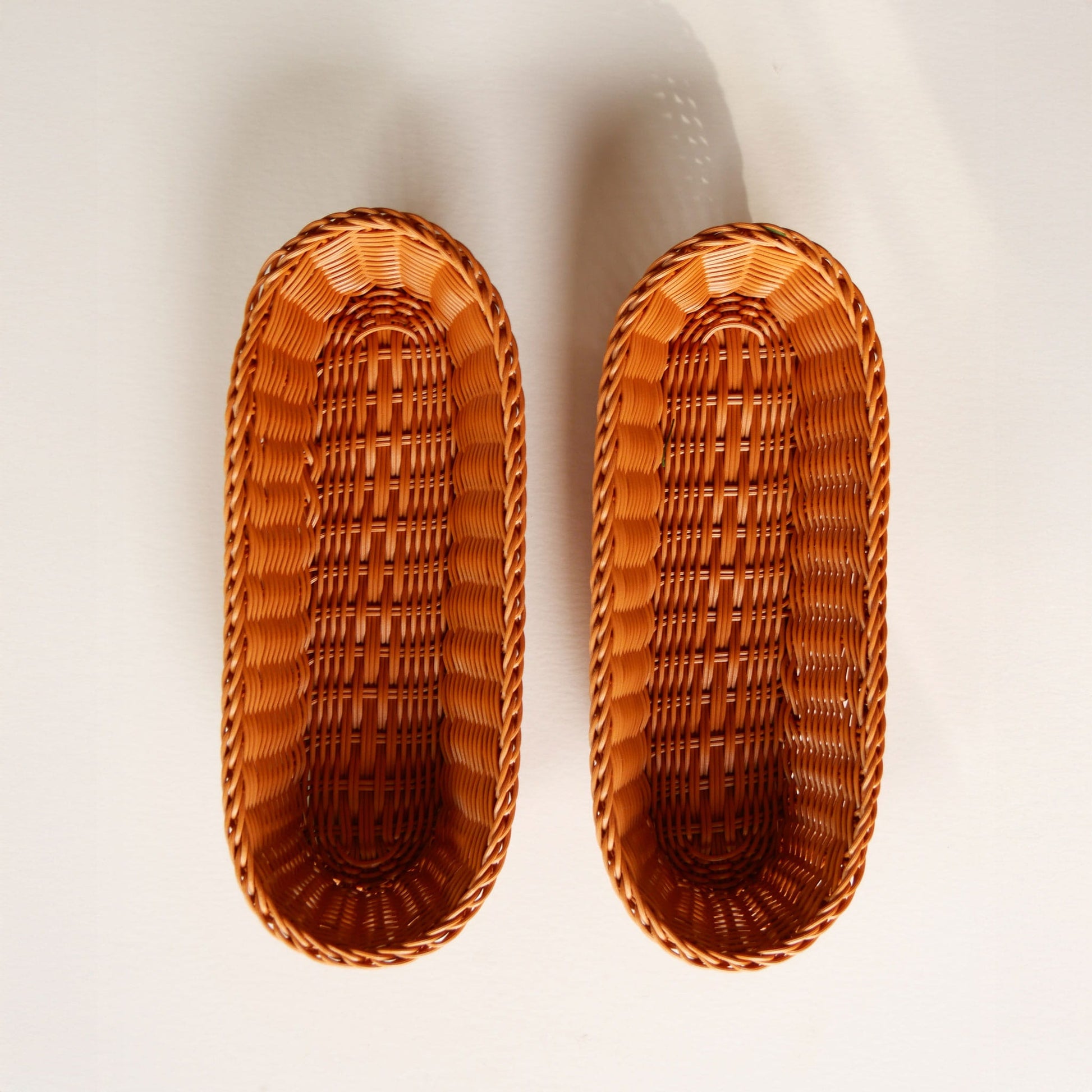 Pair Rattan Wicker Oval Baskets Wall Decor, Vintage Basket Wall, Vintage Basket Gallery Wall, Vintage Oval Rattan Baskets, Vintage Rattan Basket Wall, Vintage Basket Decor, Vintage Home Decor