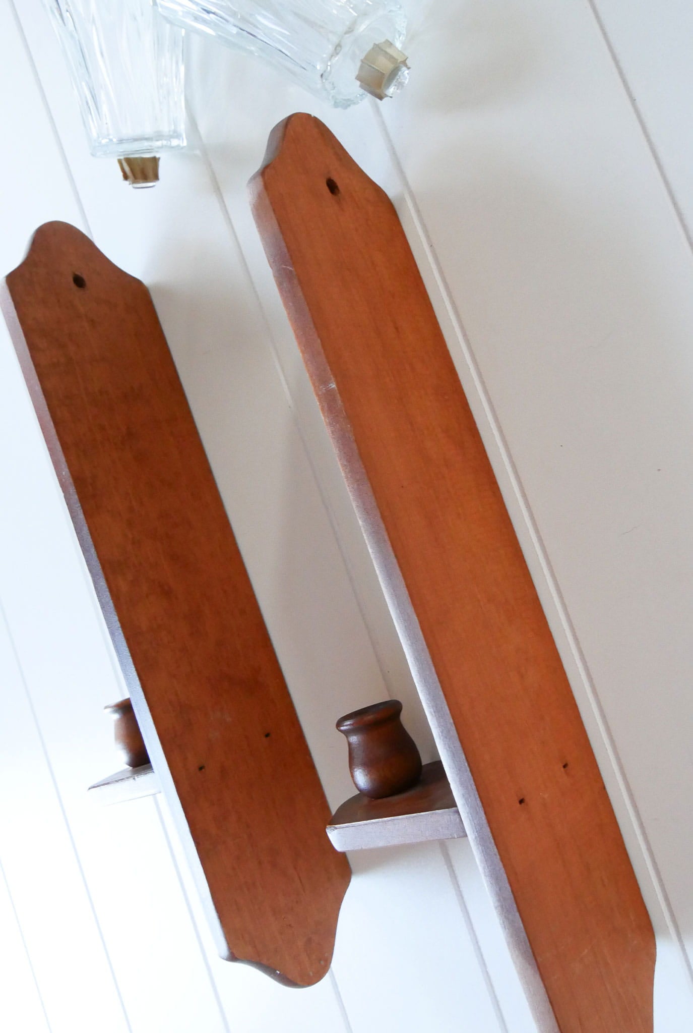 Vintage Wood Candleholder Wall Sconce, Vintage Wall Sconces, Vintage Wood Wall Sconces, Vintage Votice Candle Sconces, Vintage WAll Decor