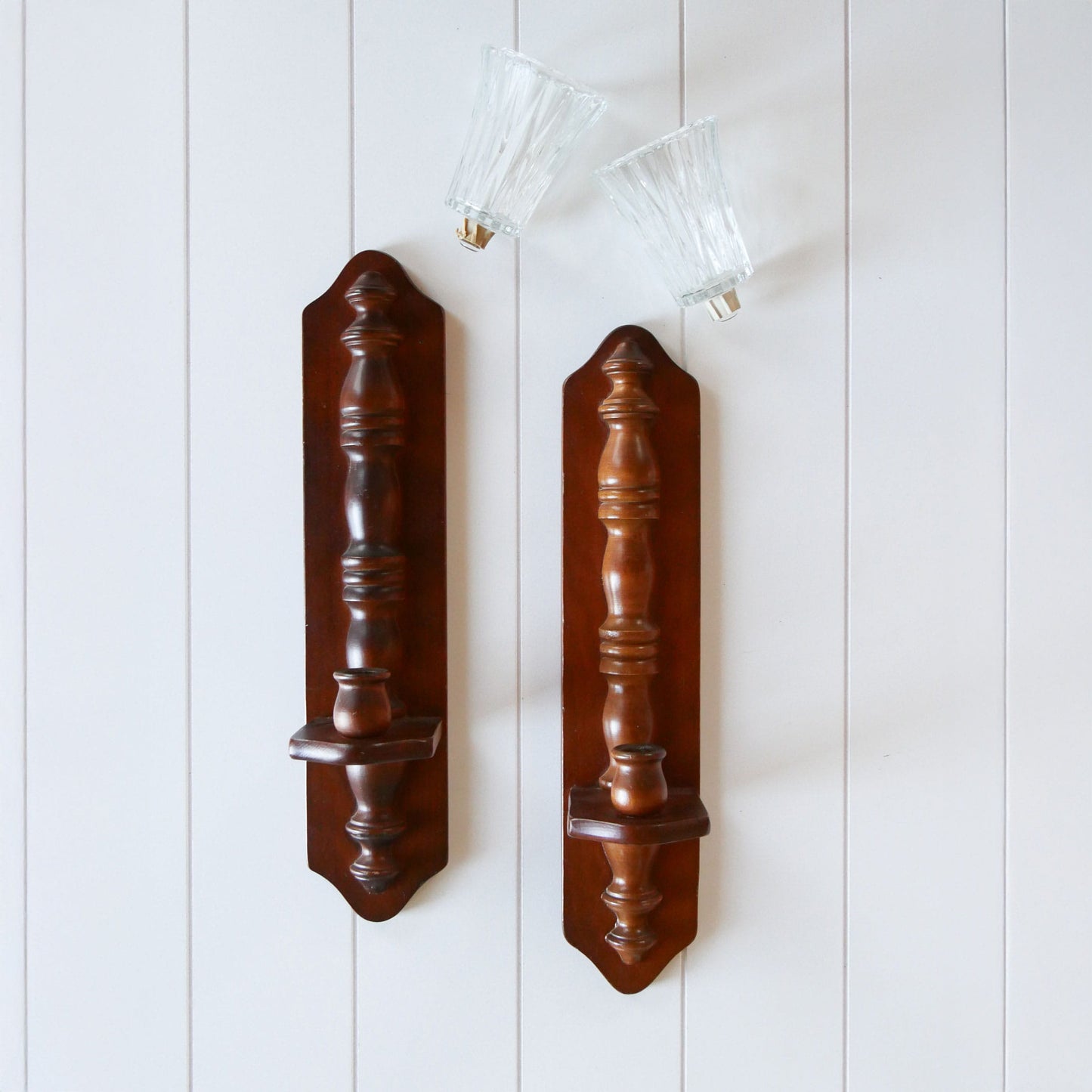Vintage Wood Candleholder Wall Sconce, Vintage Wall Sconces, Vintage Wood Wall Sconces, Vintage Votice Candle Sconces, Vintage WAll Decor