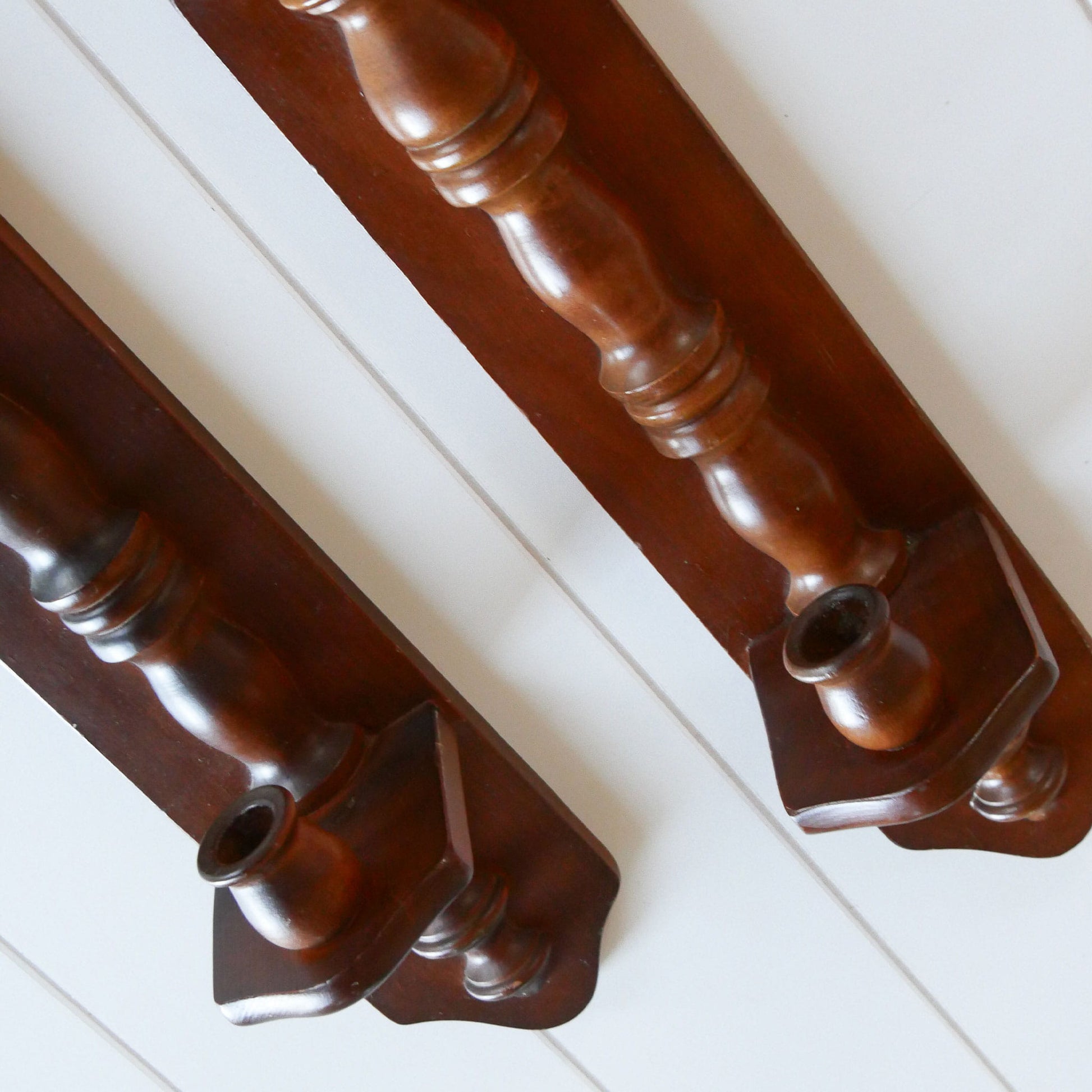 Vintage Wood Candleholder Wall Sconce, Vintage Wall Sconces, Vintage Wood Wall Sconces, Vintage Votice Candle Sconces, Vintage WAll Decor