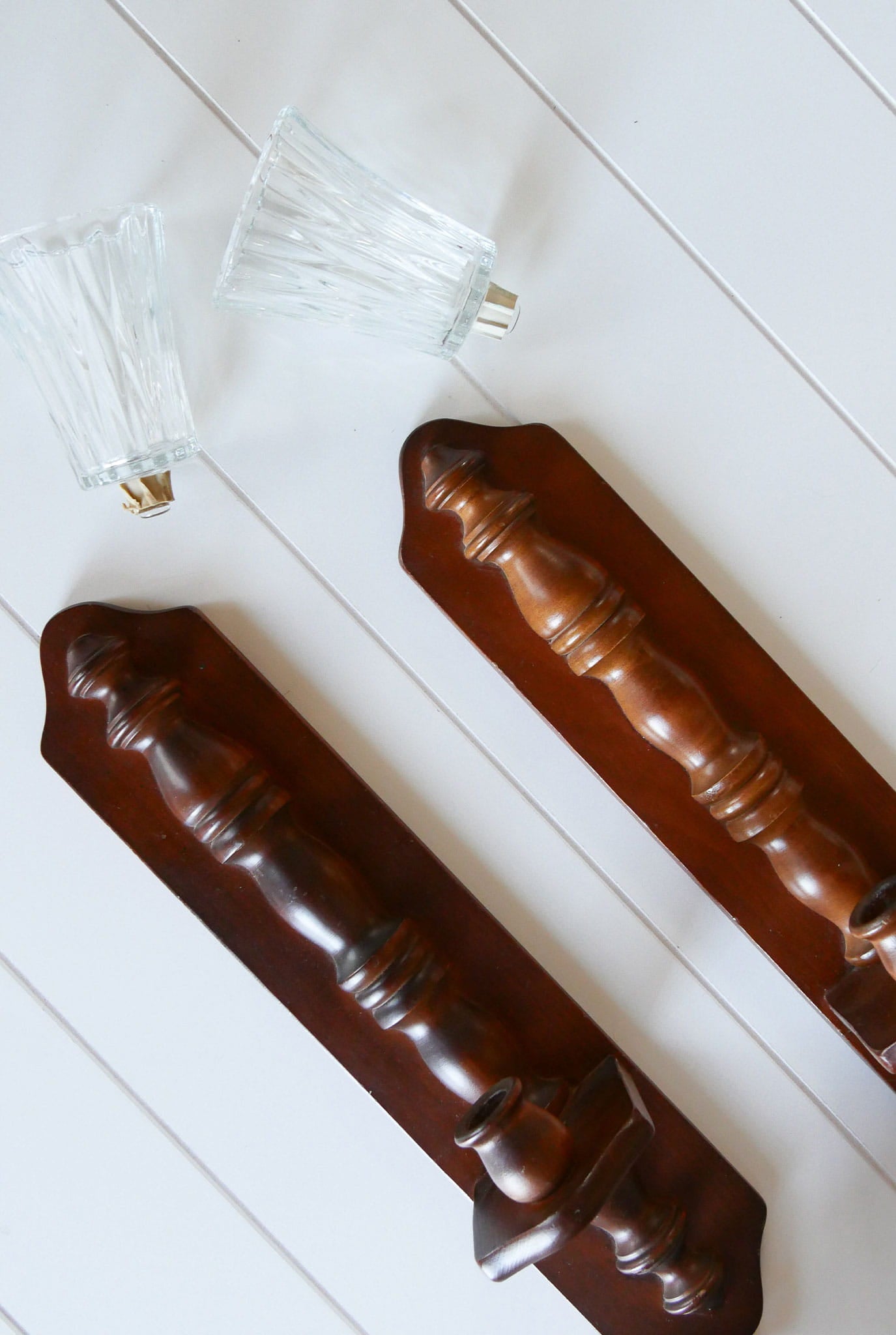 Vintage Wood Candleholder Wall Sconce, Vintage Wall Sconces, Vintage Wood Wall Sconces, Vintage Votice Candle Sconces, Vintage WAll Decor