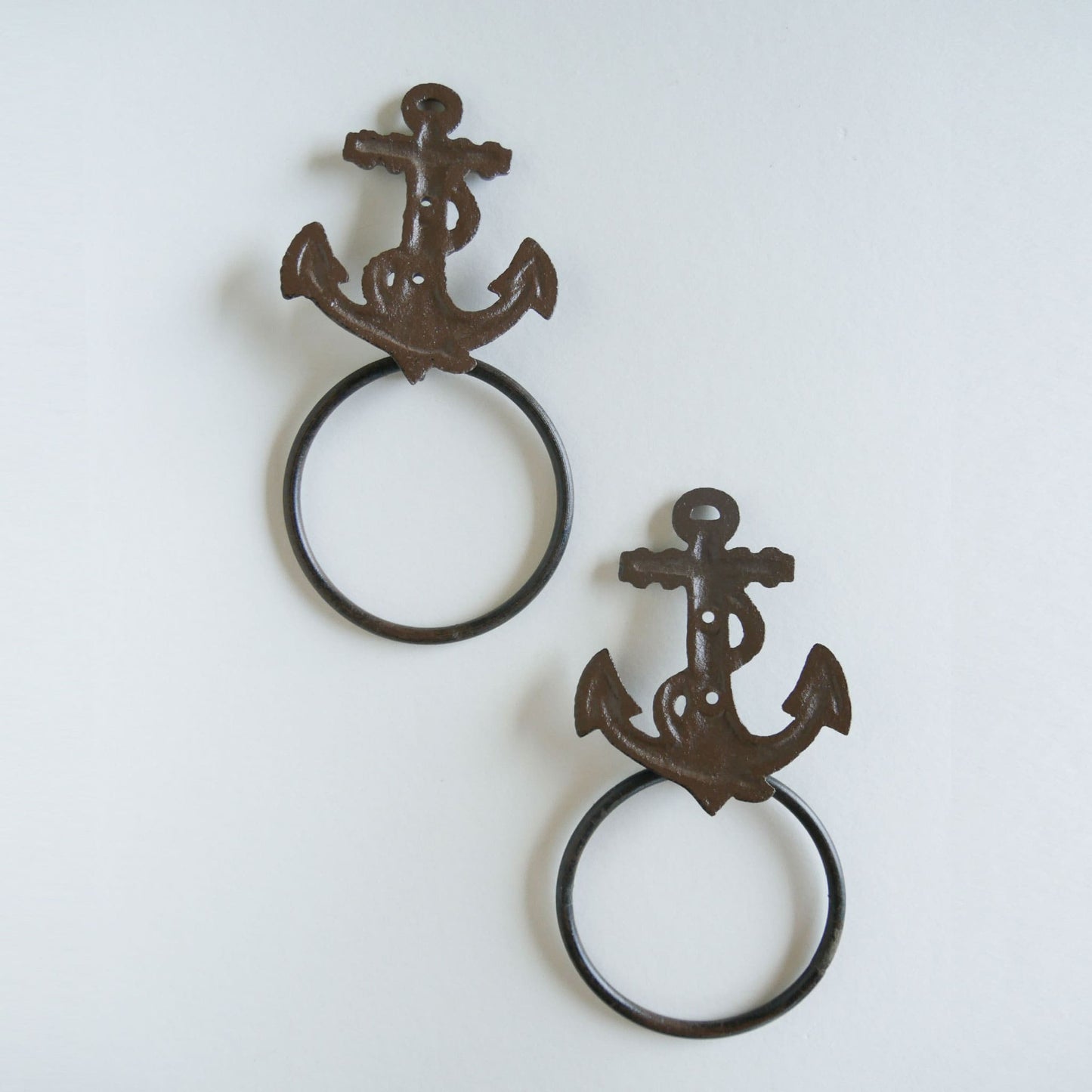 Pair of Vintage Anchor Towel Racks/Holders, Nautical Wall Decor Coastal Wall Decor Vintage Nautical Decor Vintage Coastal DEcor