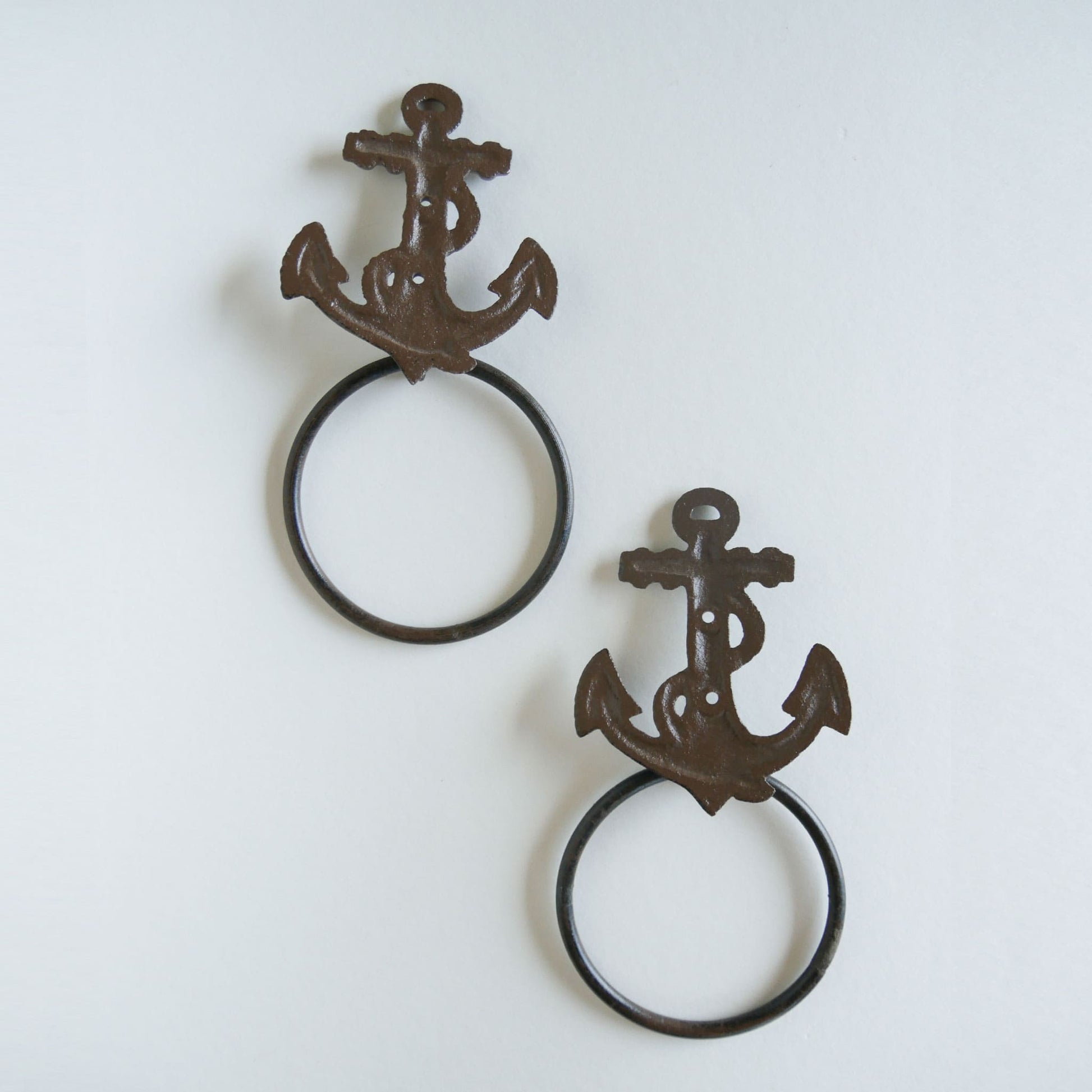 Pair of Vintage Anchor Towel Racks/Holders, Nautical Wall Decor Coastal Wall Decor Vintage Nautical Decor Vintage Coastal DEcor