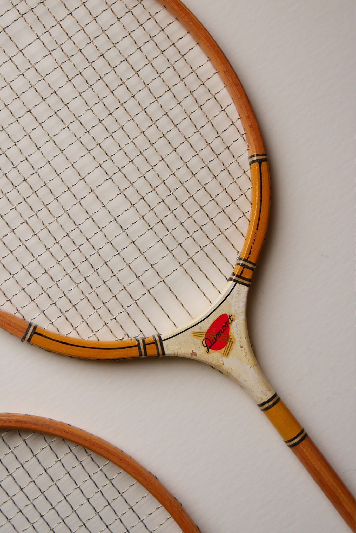 Pair of Vintage Wooden Badminton Rackets, Vintage Rackets, Vintage Wall Decor, Vintage Game Room Decor, Vintage Game Room Wall Decor, Vintage Tennis Rackets