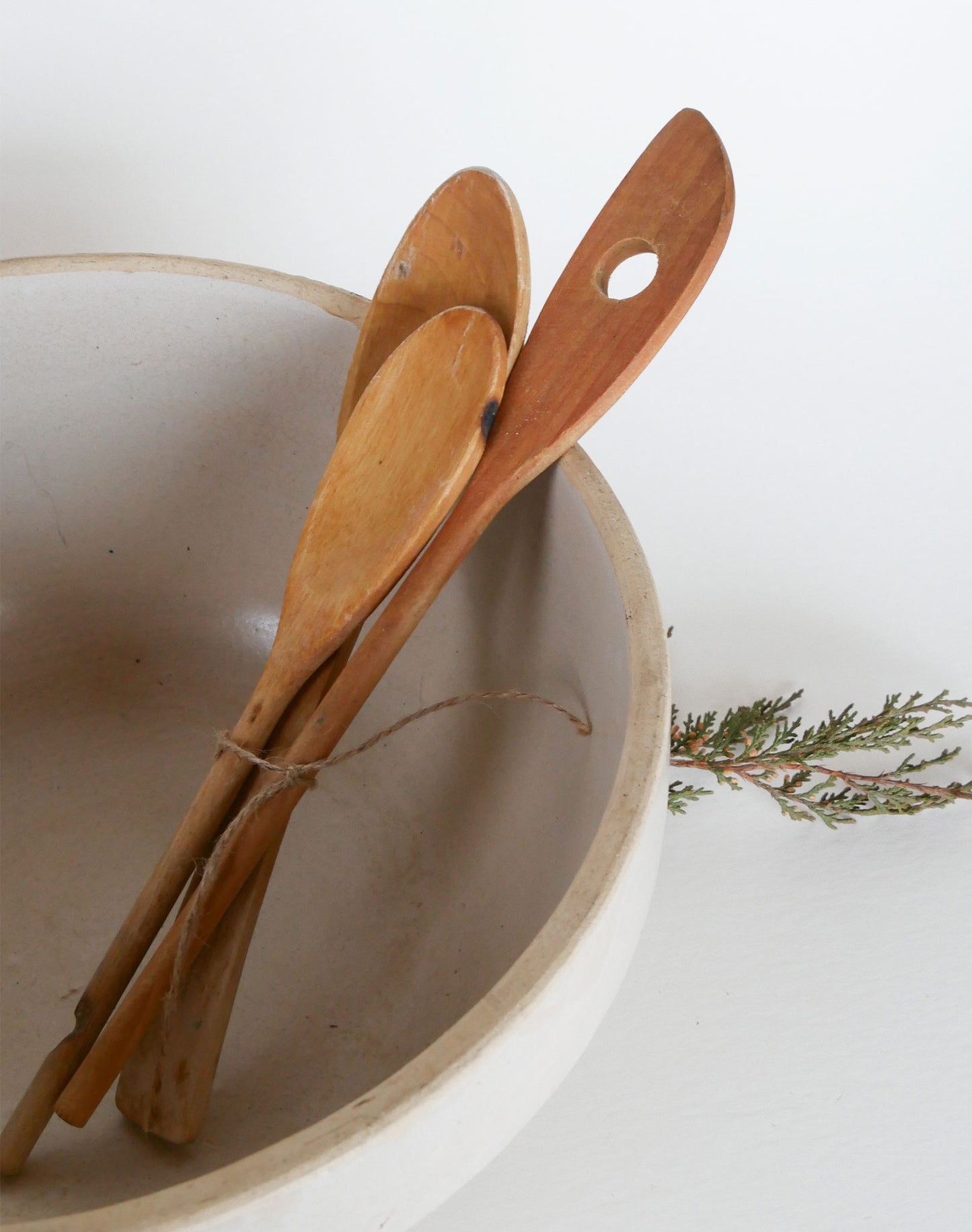 Primitive Wood Spoon Set, Vintage Farmhouse Spoons, Primitive Spoons, Vintage Farmhouse Kitchen Decor