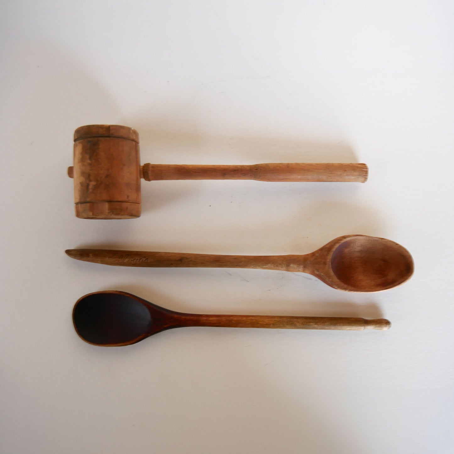 Primitive Wood Utensil Set, Primtivei Kitchen Utensils, Primitive Kitchen DEcor, Vintage Wood Utensils, Vintage Kitchen DEcor, Vintage Farmhouse Kitchen DEcor, Vintage Primitive Kitchen Spoons, Primitive Spoons