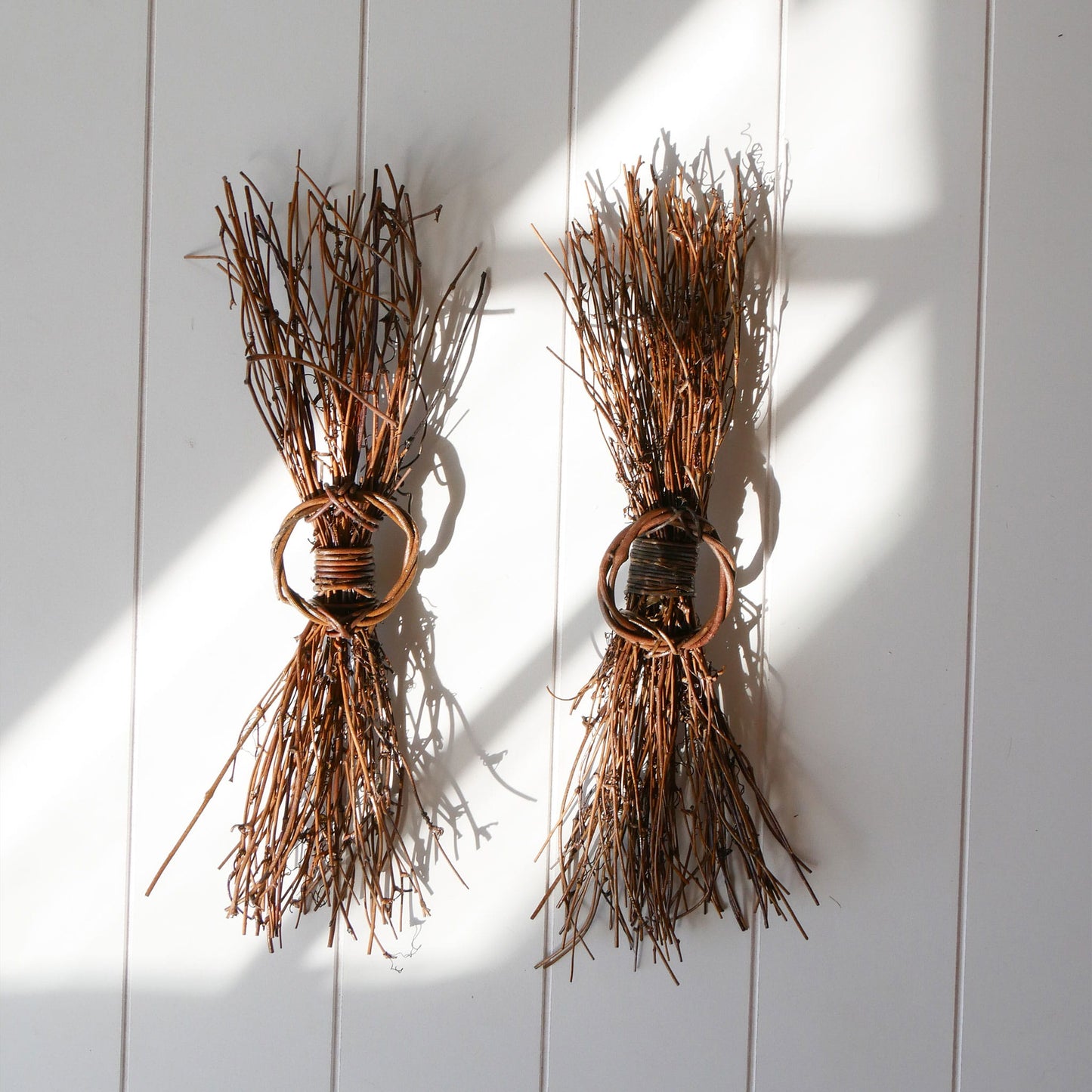 Primitive-Style Stick Bundle Wall Decor, Primitive Wall Decor, Vintage Stick Bundle, Vintage Primitive Wall Decor, Vintage Nature Decor, Nature Wall Decor, Primitive Stick Bundle