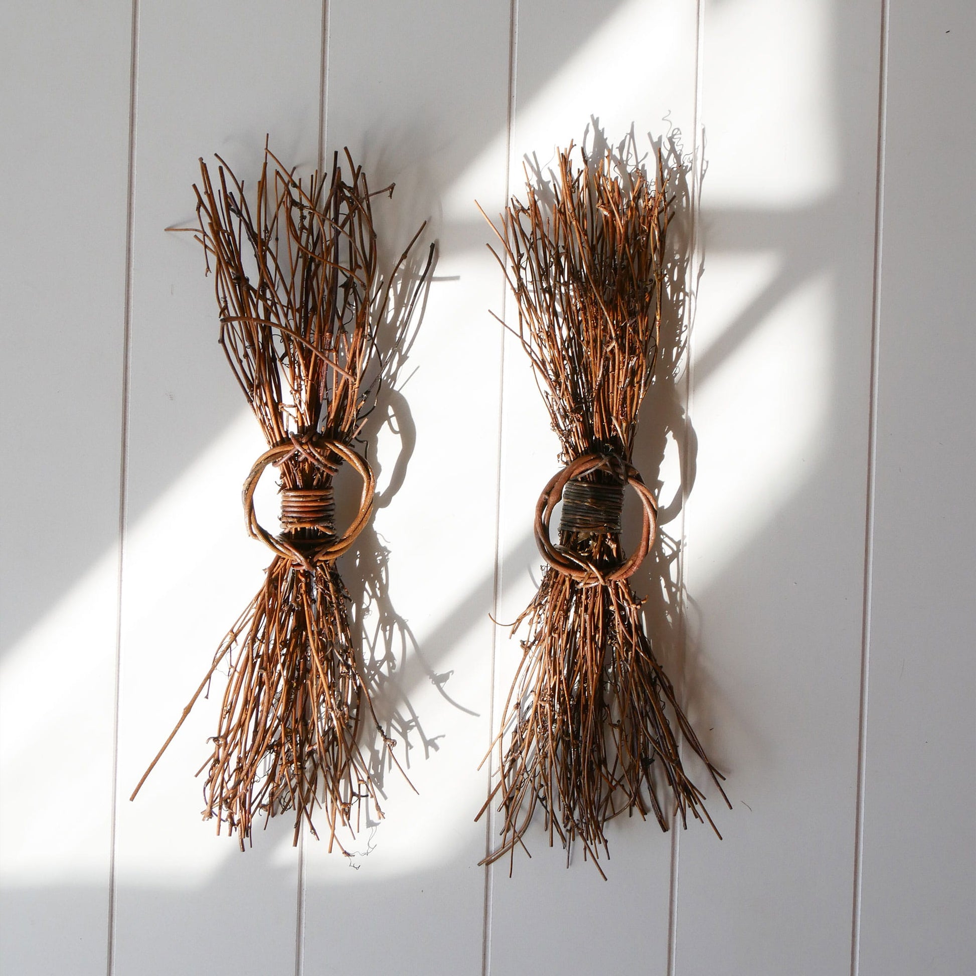 Primitive-Style Stick Bundle Wall Decor, Primitive Wall Decor, Vintage Stick Bundle, Vintage Primitive Wall Decor, Vintage Nature Decor, Nature Wall Decor, Primitive Stick Bundle